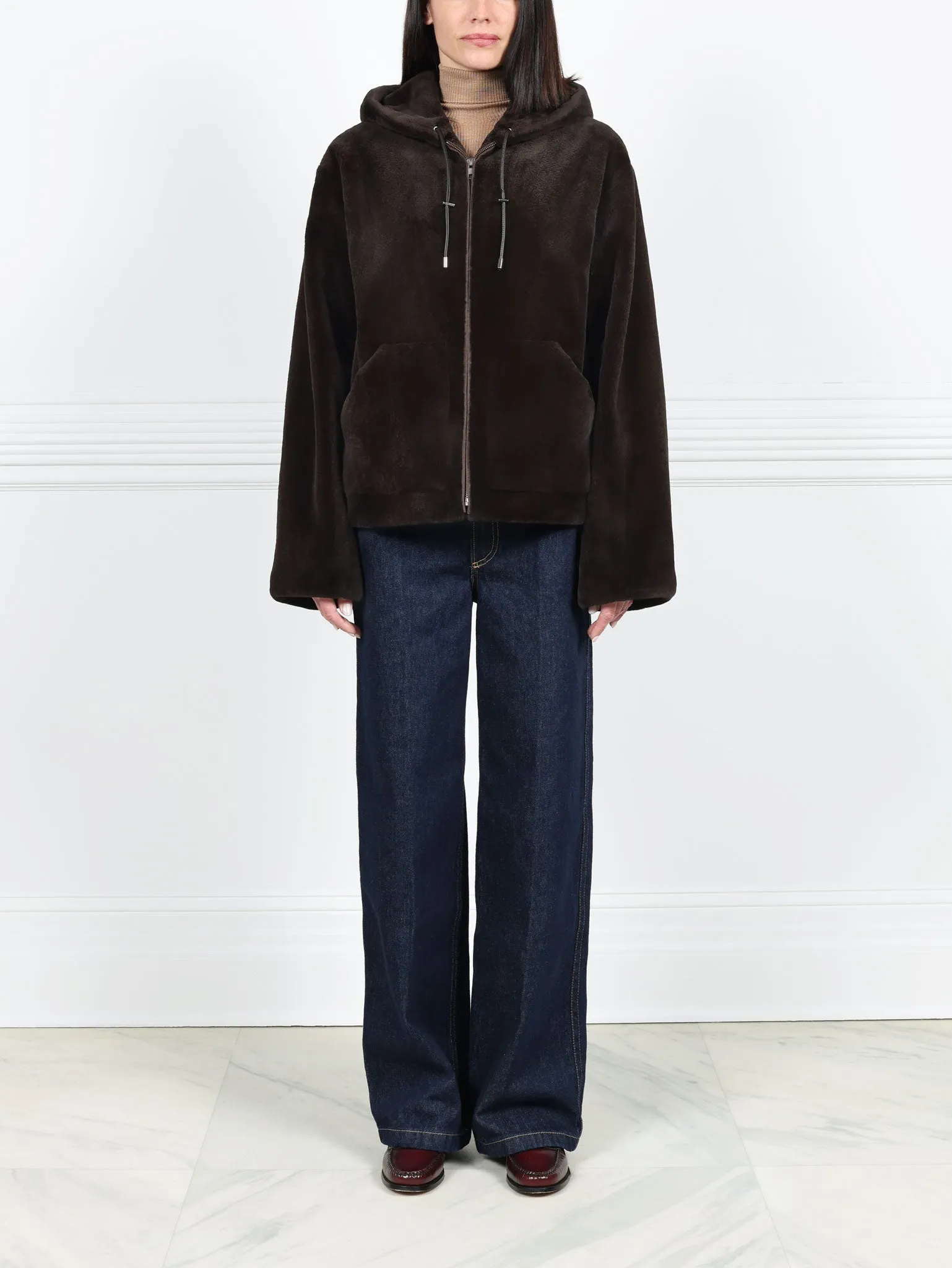 The Dahlia Sheared Mink Fur Jacket sold by Pologeorgis