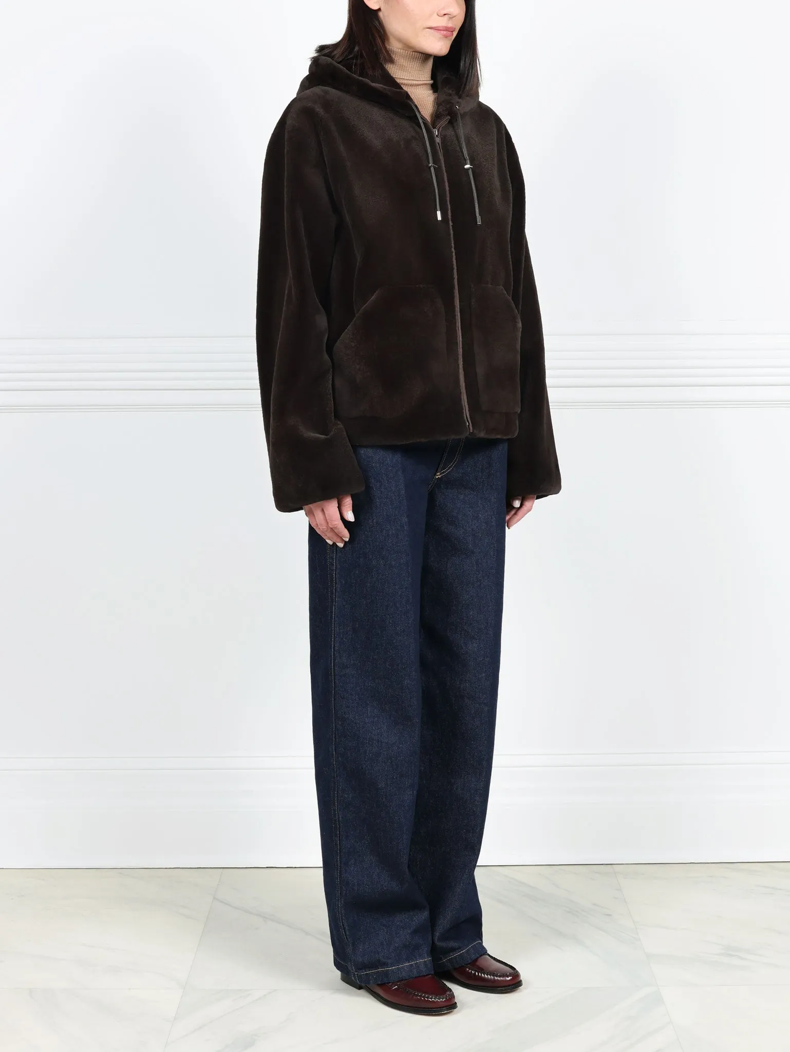 The Dahlia Sheared Mink Fur Jacket sold by Pologeorgis product image thumbnail 3