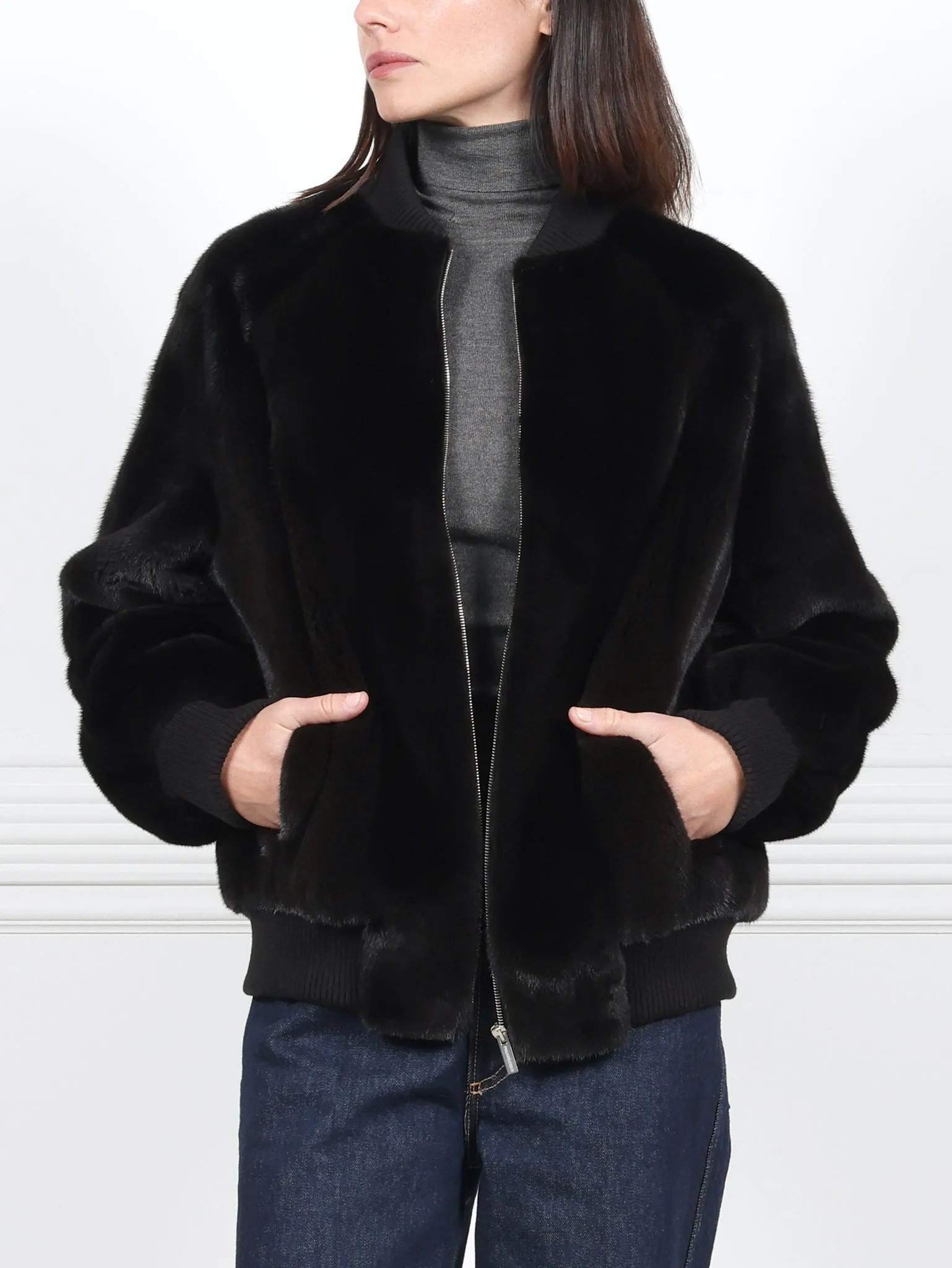 The Willard Mink Bomber Jacket sold by Pologeorgis product image thumbnail 2