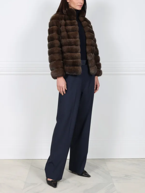 The Hannah Sable Fur Jacket sold by Pologeorgis