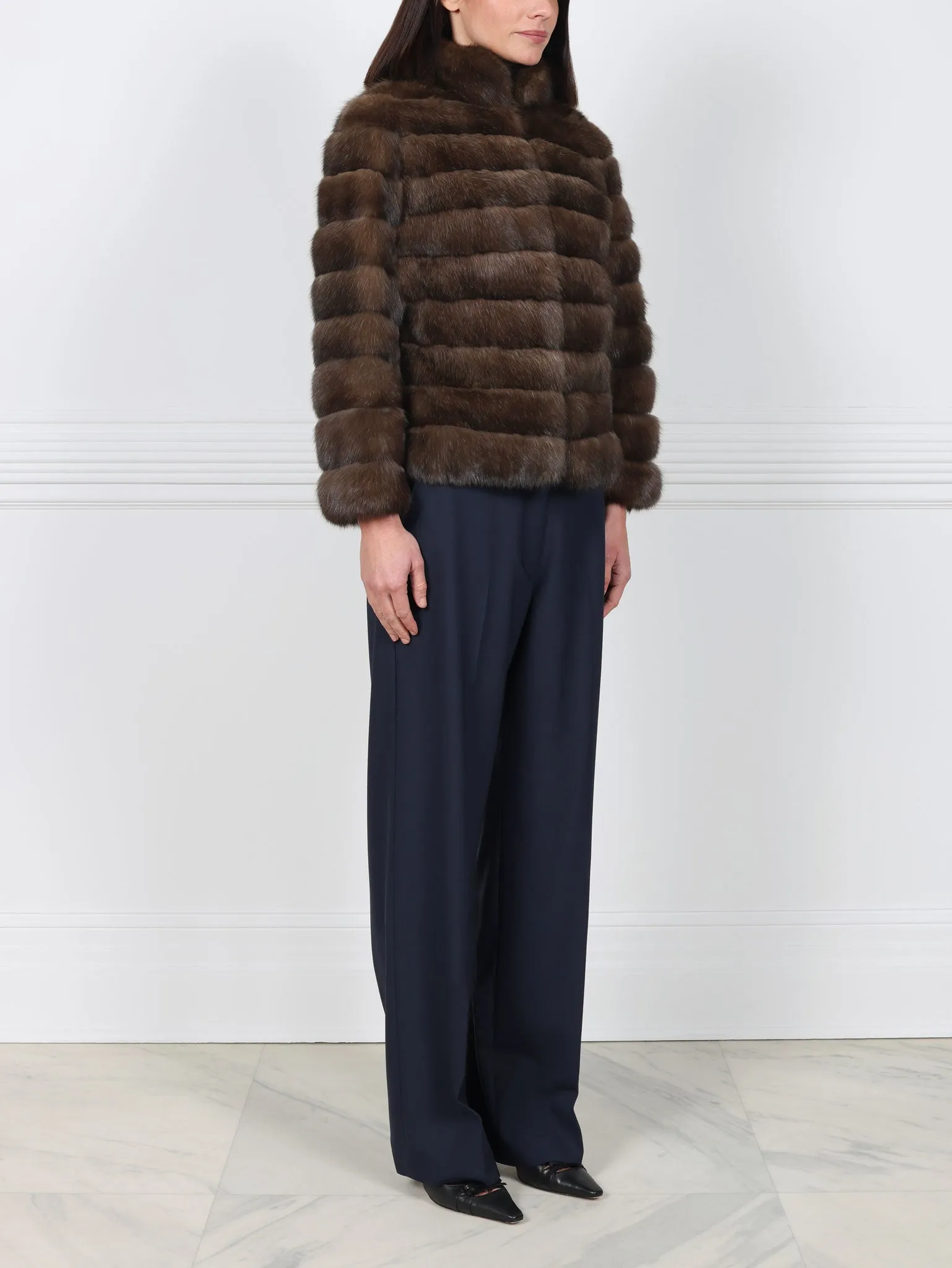 The Hannah Sable Fur Jacket sold by Pologeorgis product image thumbnail 3