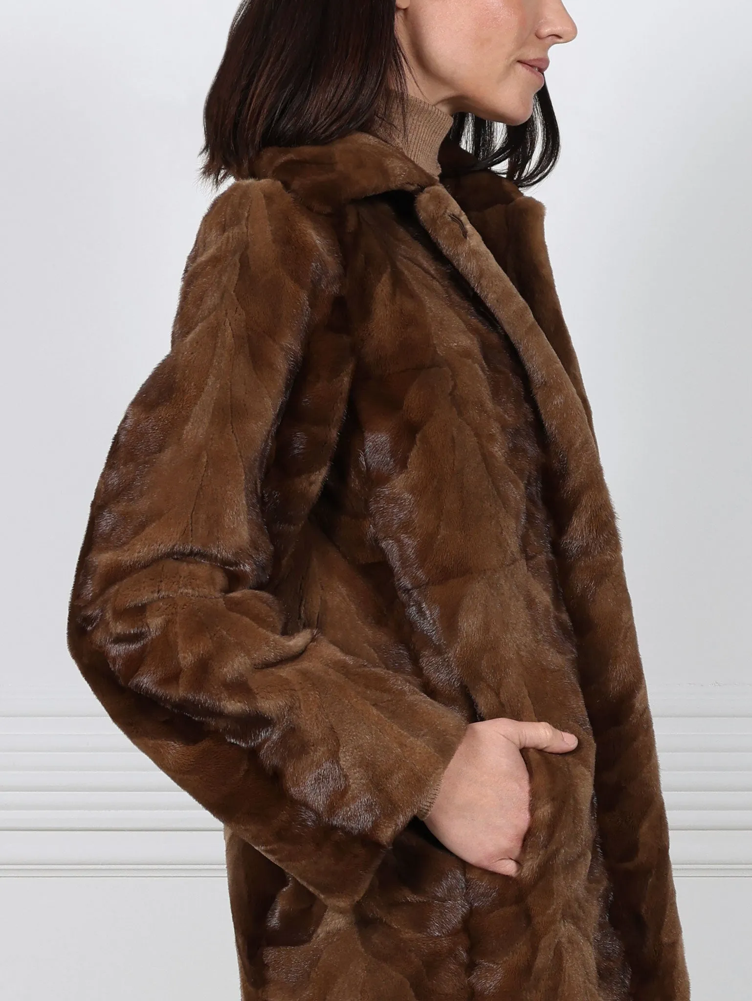 The Fen Upcycled Mink Fur Coat sold by Pologeorgis product image thumbnail 4