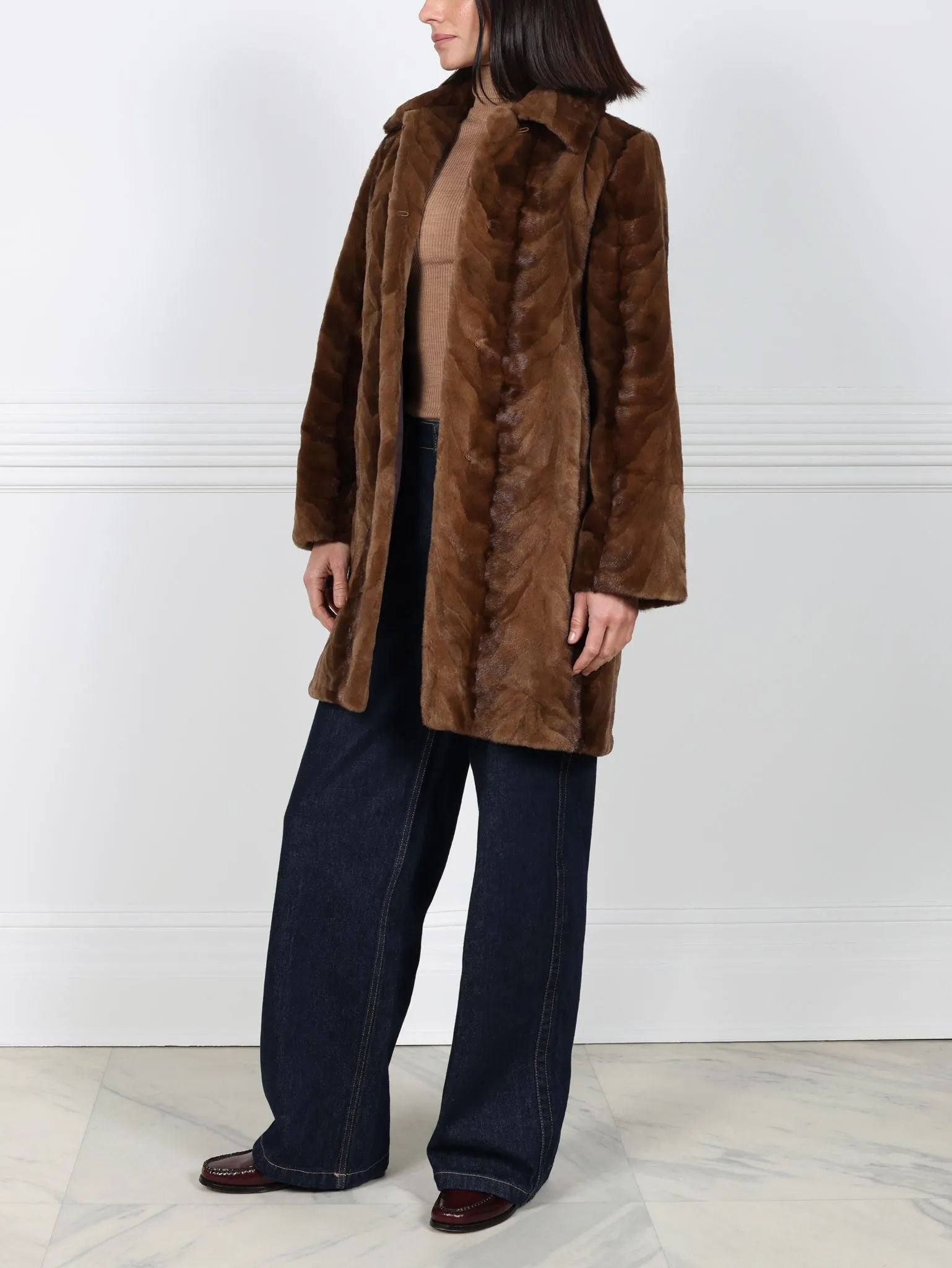 The Fen Upcycled Mink Fur Coat sold by Pologeorgis product image thumbnail 5