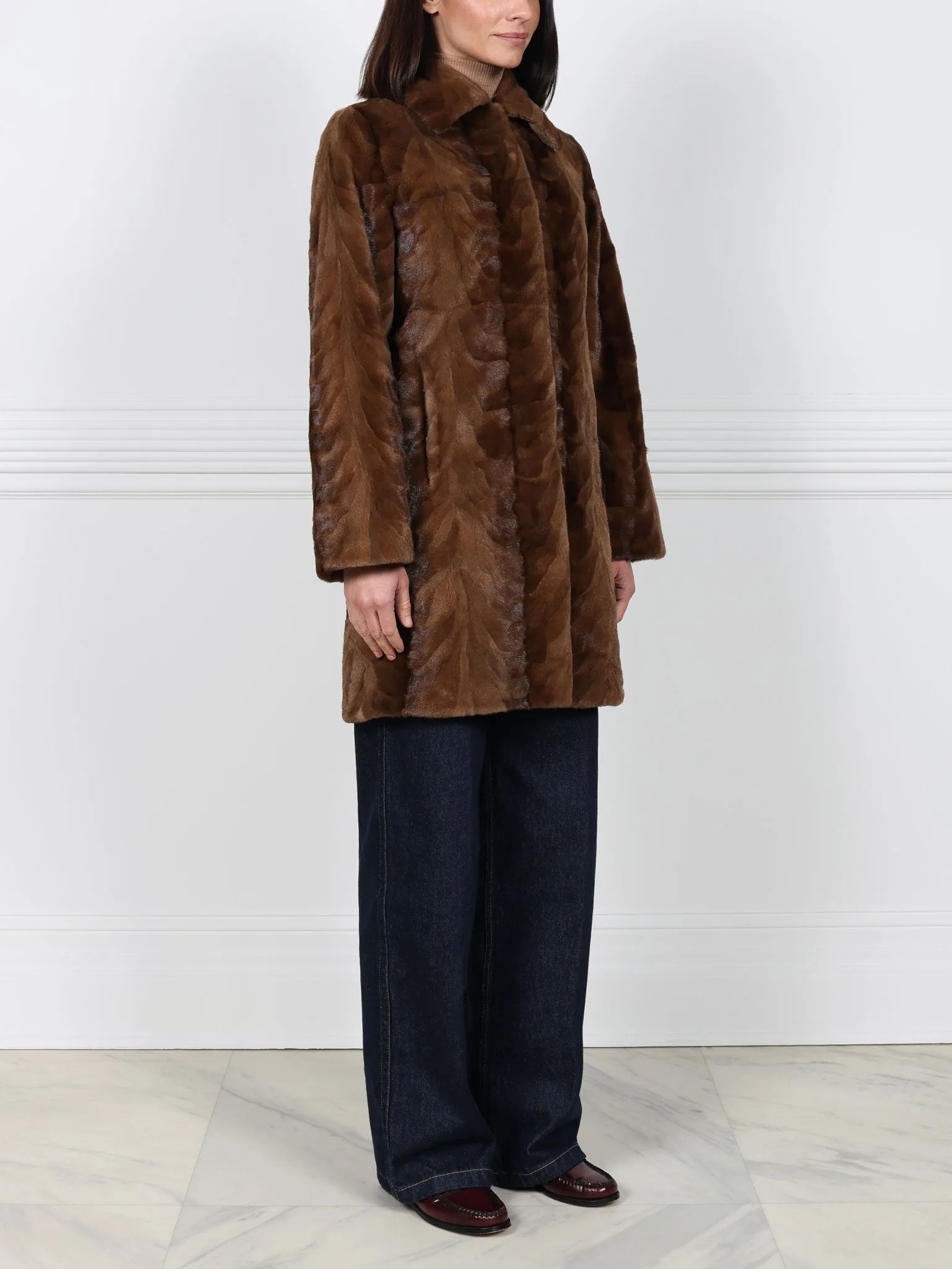 The Fen Upcycled Mink Fur Coat sold by Pologeorgis product image thumbnail 2