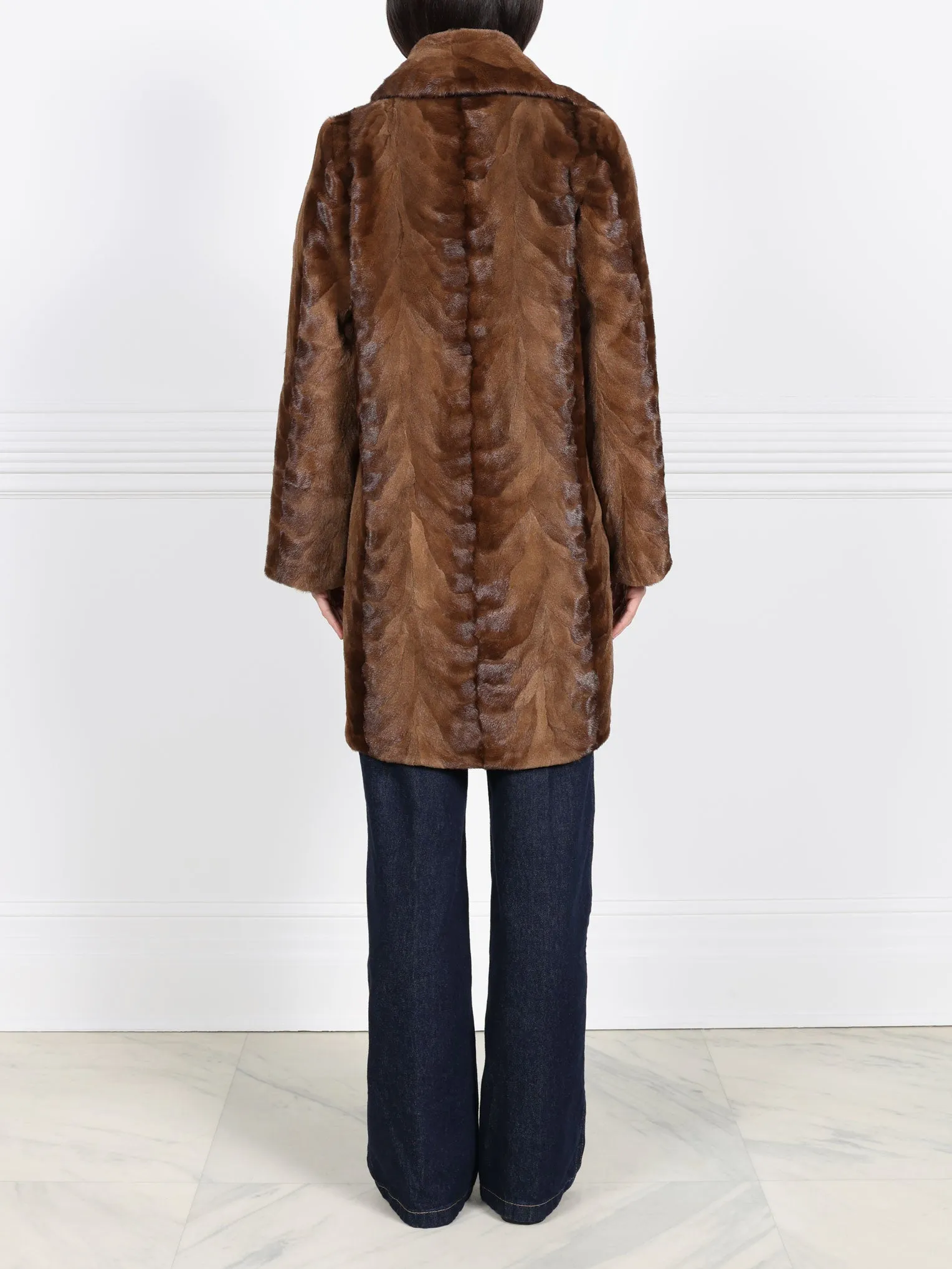 The Fen Upcycled Mink Fur Coat sold by Pologeorgis product image thumbnail 3