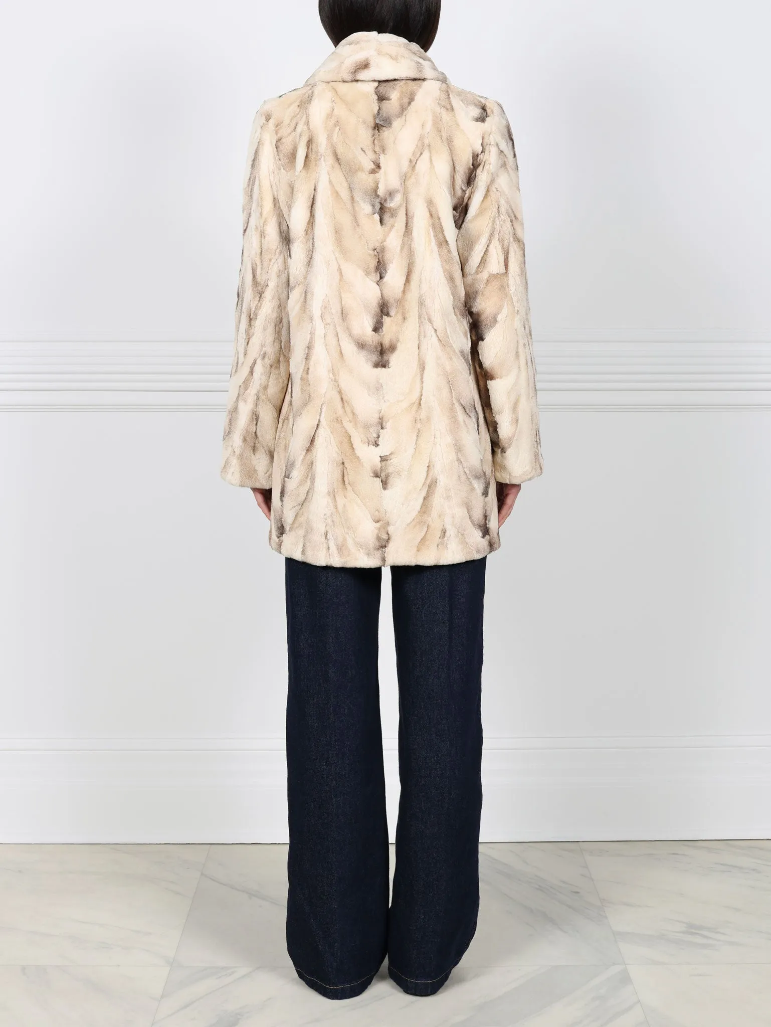 The Tate Upcycled Mink Fur Coat sold by Pologeorgis product image thumbnail 3