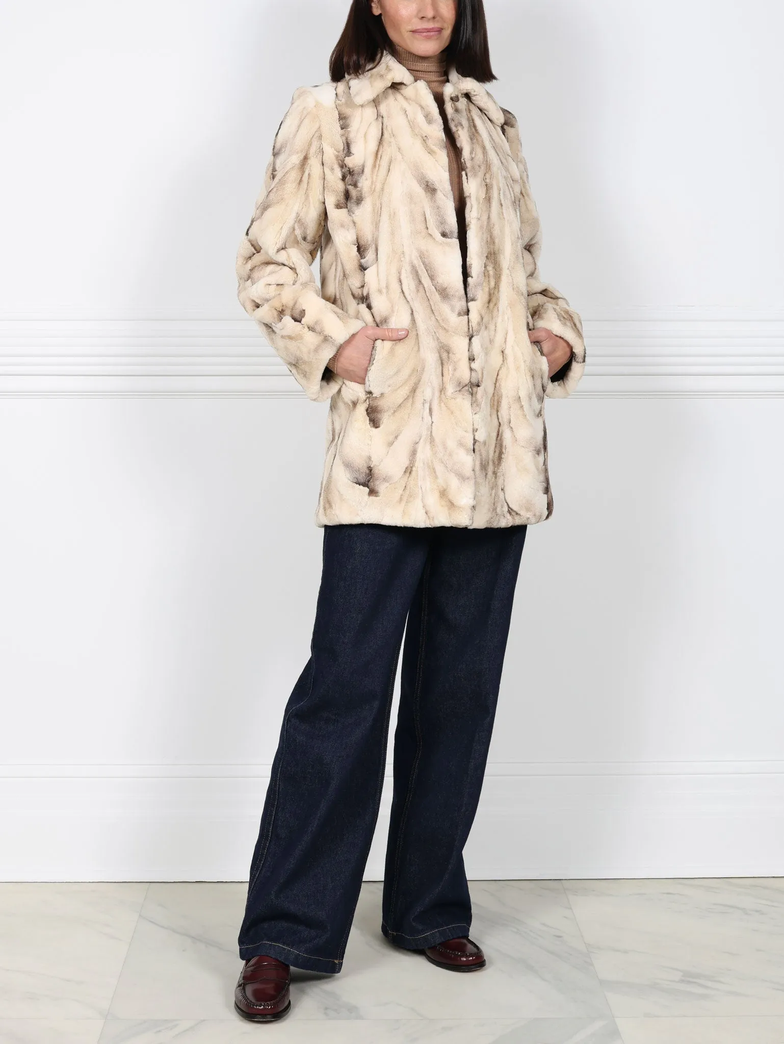 The Tate Upcycled Mink Fur Coat sold by Pologeorgis product image thumbnail 4