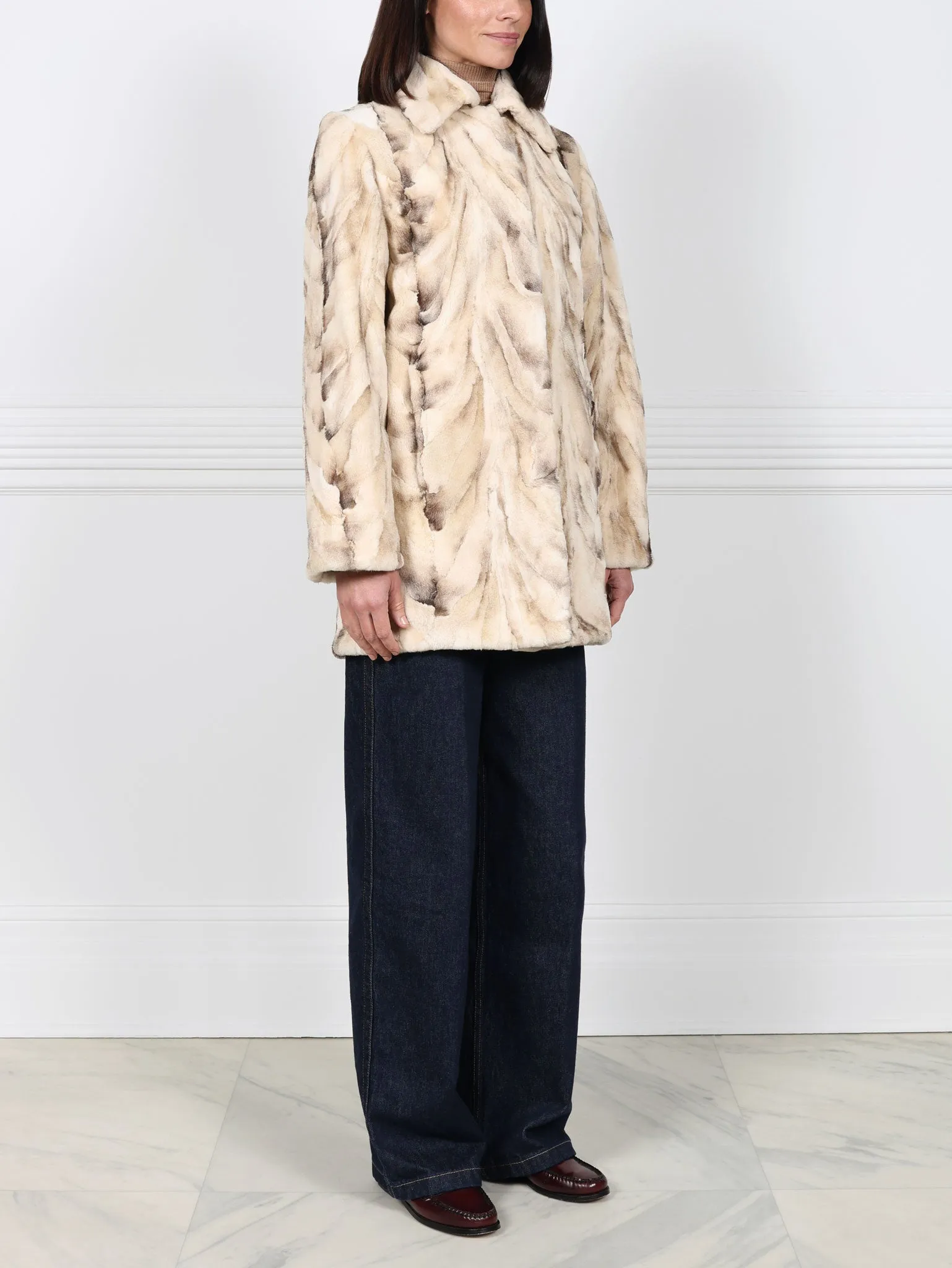 The Tate Upcycled Mink Fur Coat sold by Pologeorgis product image thumbnail 2