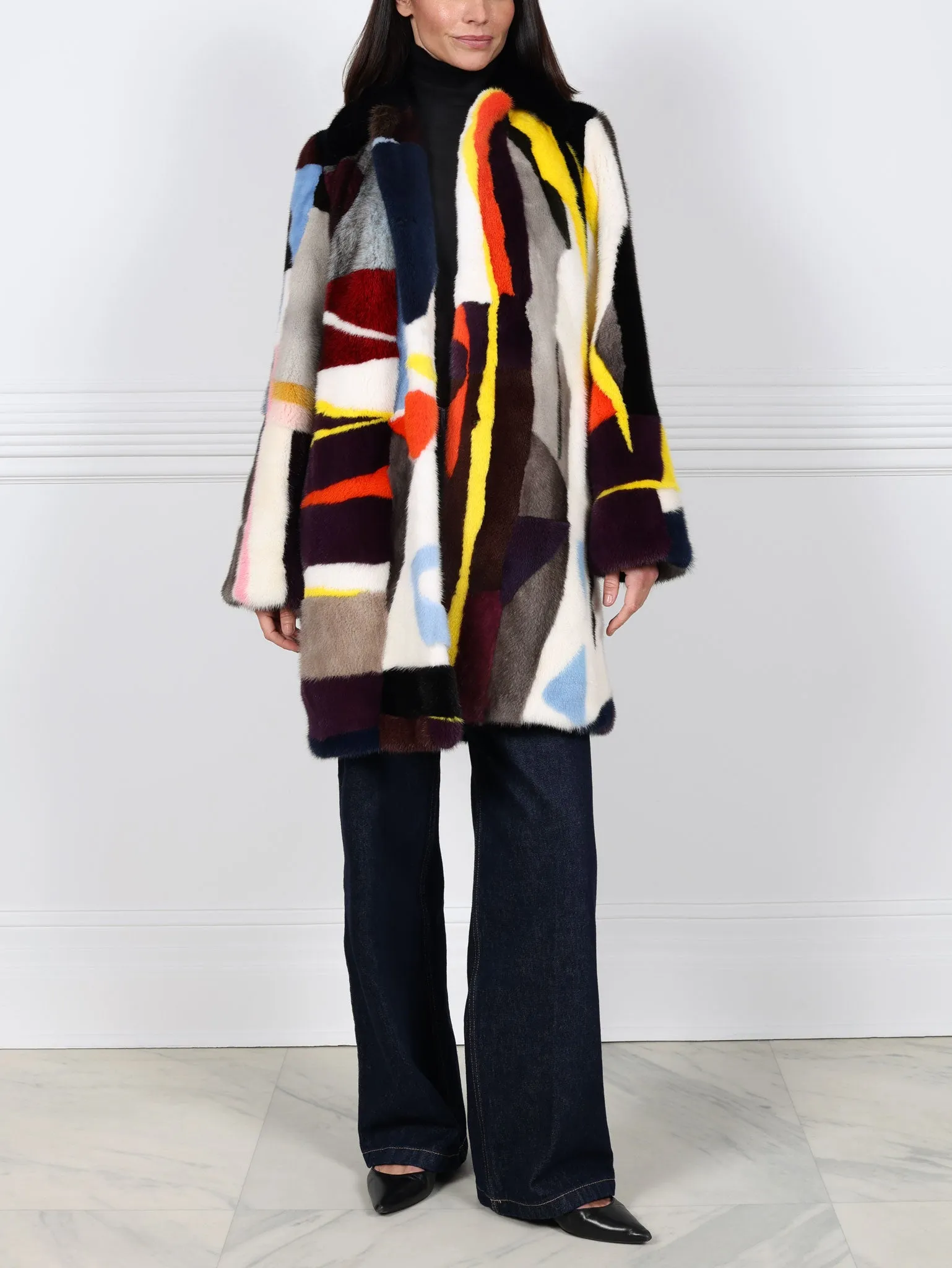 The Miro Upcycled Mink Coat sold by Pologeorgis product image thumbnail 5