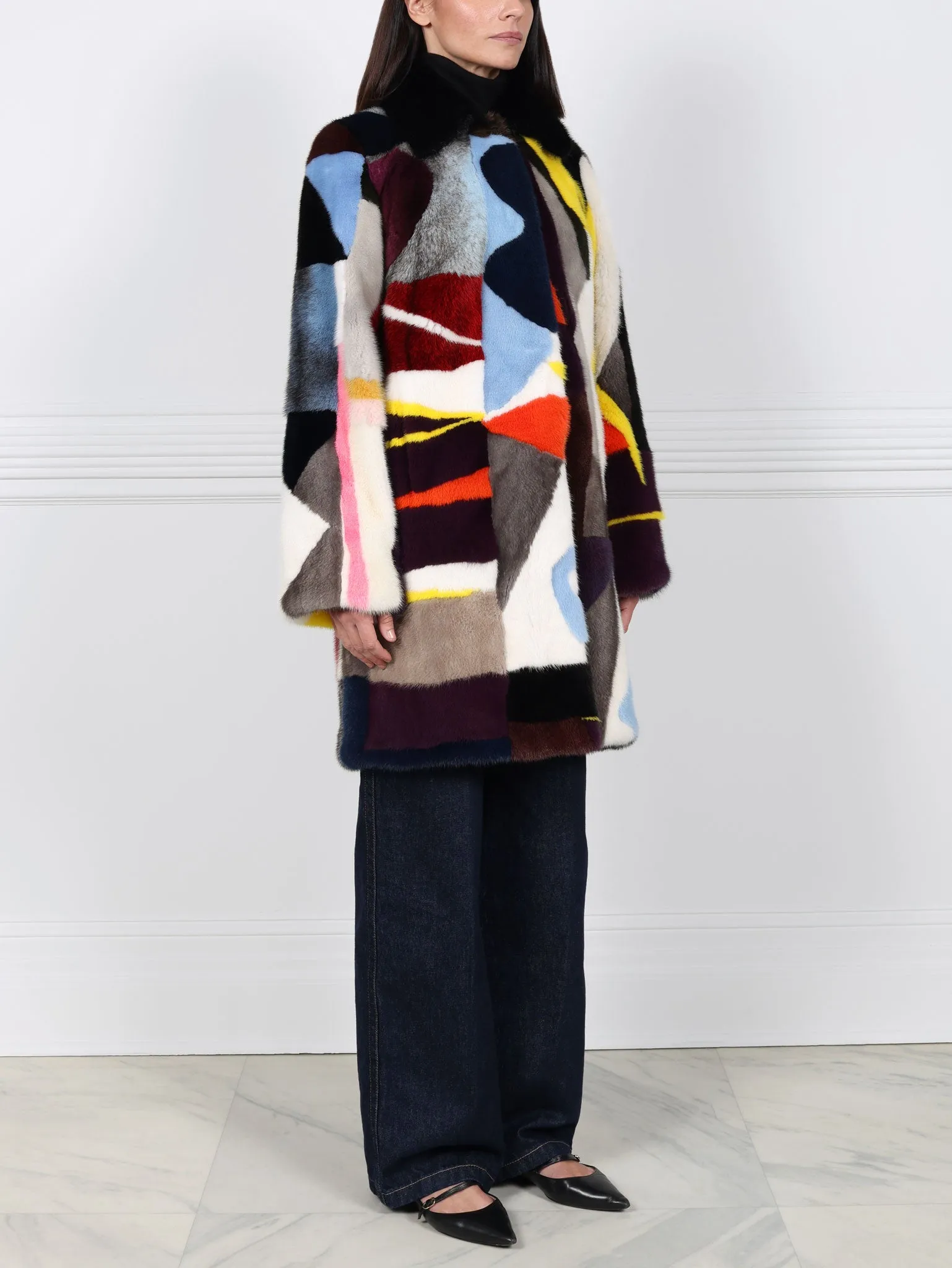 The Miro Upcycled Mink Coat sold by Pologeorgis product image thumbnail 2