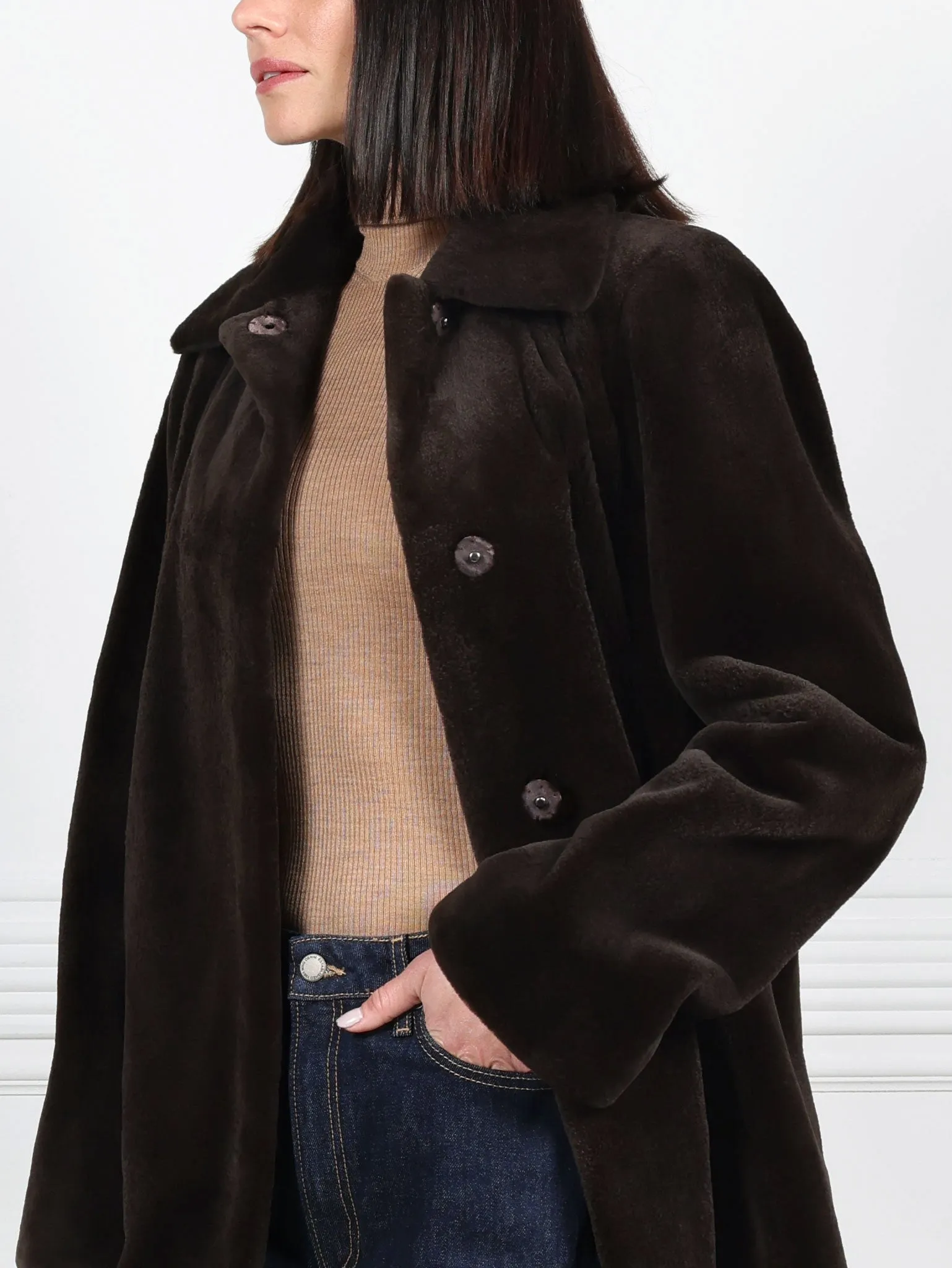 The Allegra Mink Fur Coat sold by Pologeorgis product image thumbnail 2