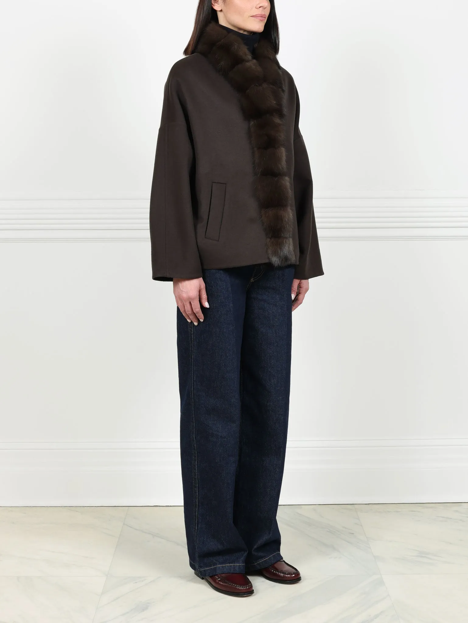 The Blythe Cashmere Jacket sold by Pologeorgis product image thumbnail 3