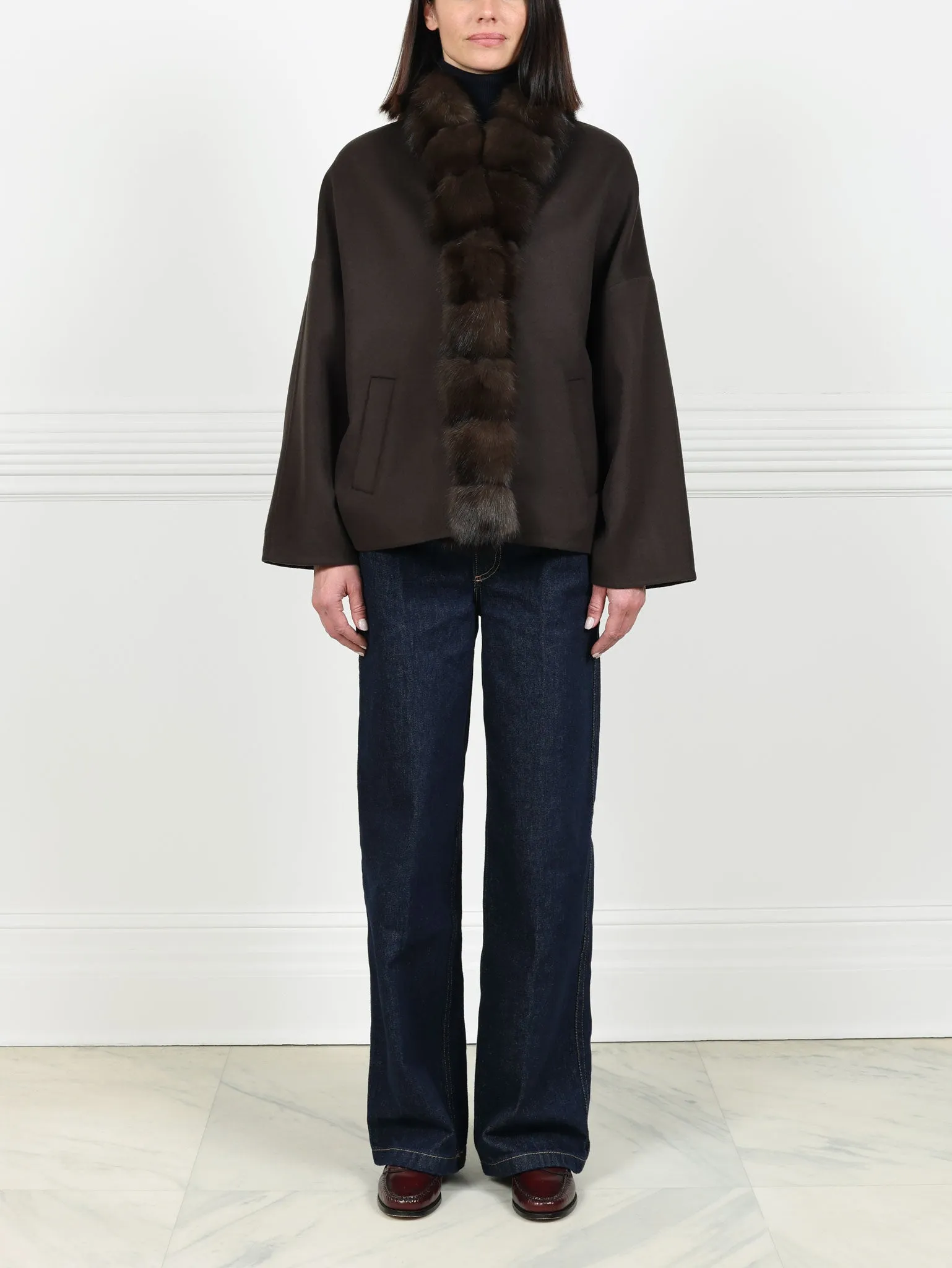 The Blythe Cashmere Jacket sold by Pologeorgis