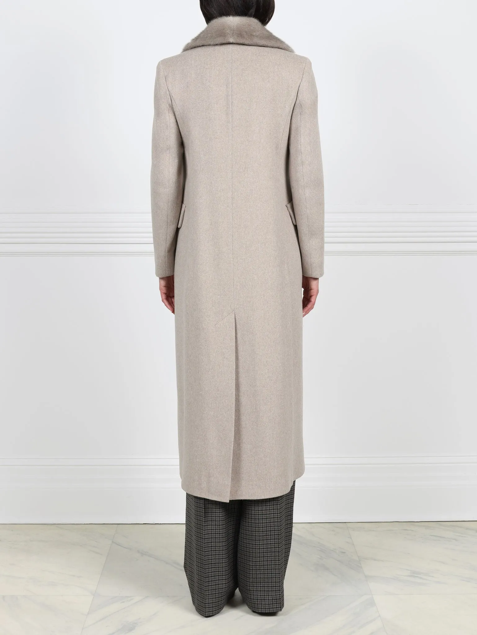 Chesterfield Coat with Mink Collar sold by Pologeorgis product image thumbnail 5