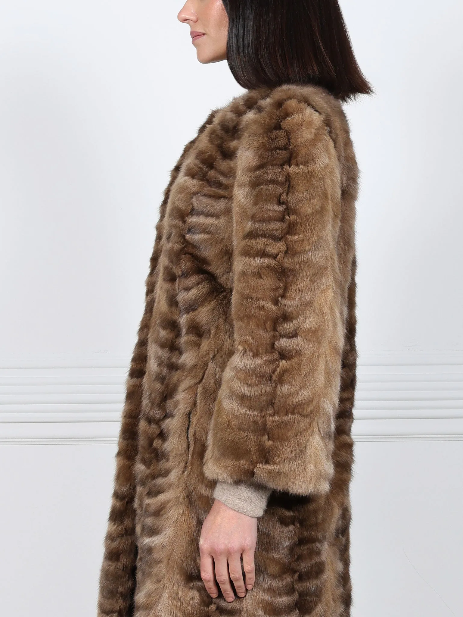 Upcycled Golden Sable Fur Coat sold by Pologeorgis product image thumbnail 5