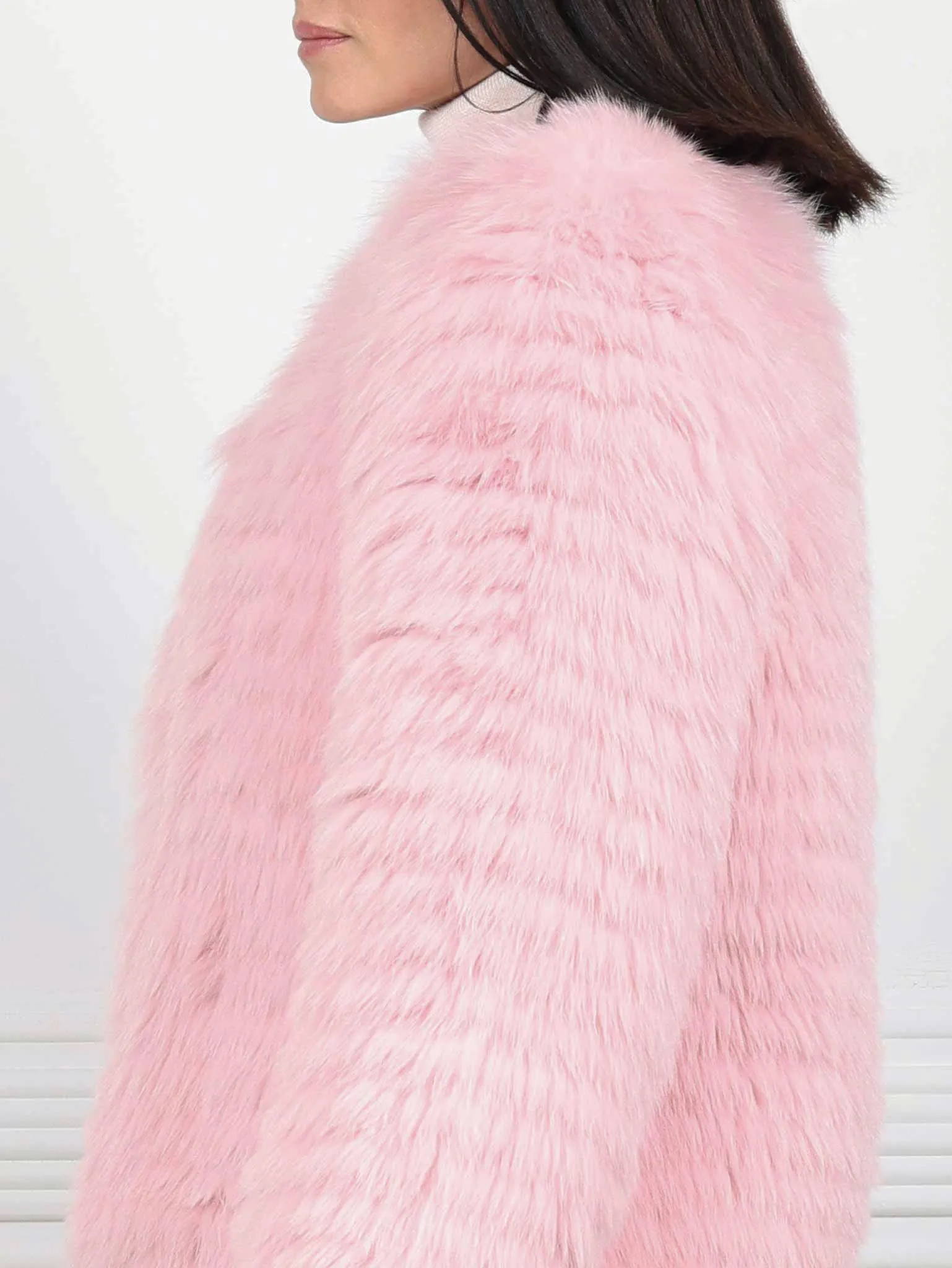 The Coral Dust Fur Jacket sold by Pologeorgis product image thumbnail 3