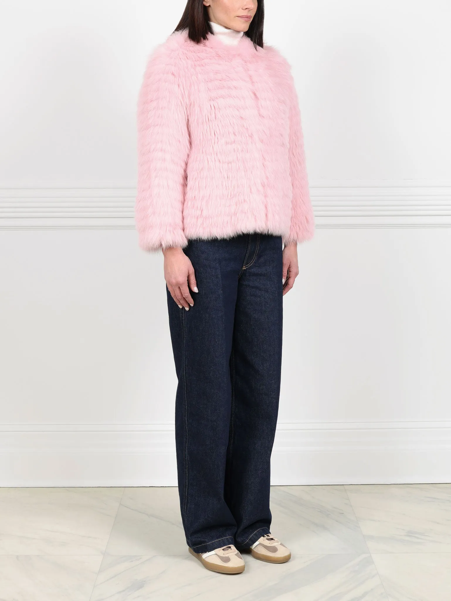 The Coral Dust Fur Jacket sold by Pologeorgis product image thumbnail 5