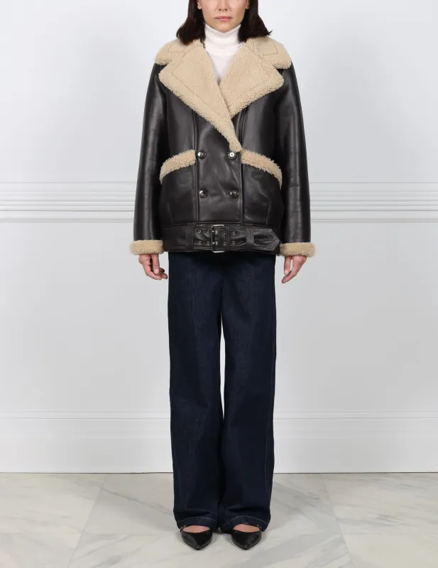 The Outlaw Shearling Jacket sold by Pologeorgis