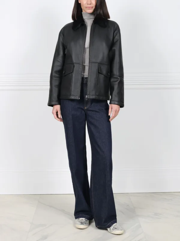 The Raider Shearling Jacket sold by Pologeorgis