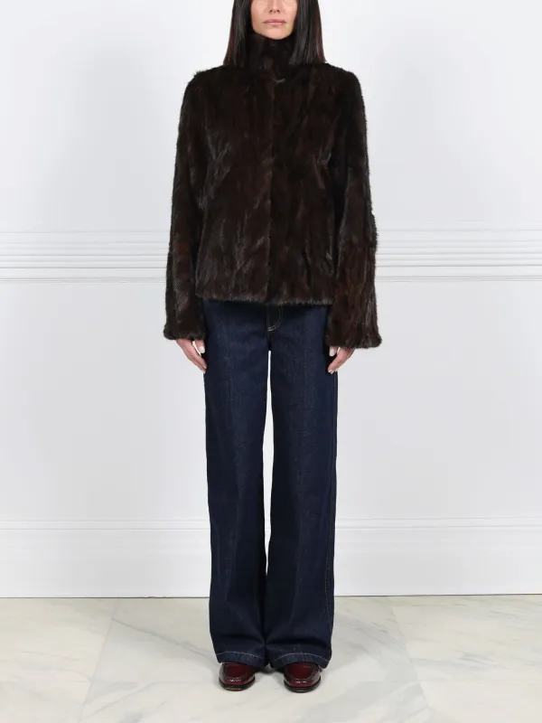 Upcycled Mink Fur Jacket sold by Pologeorgis