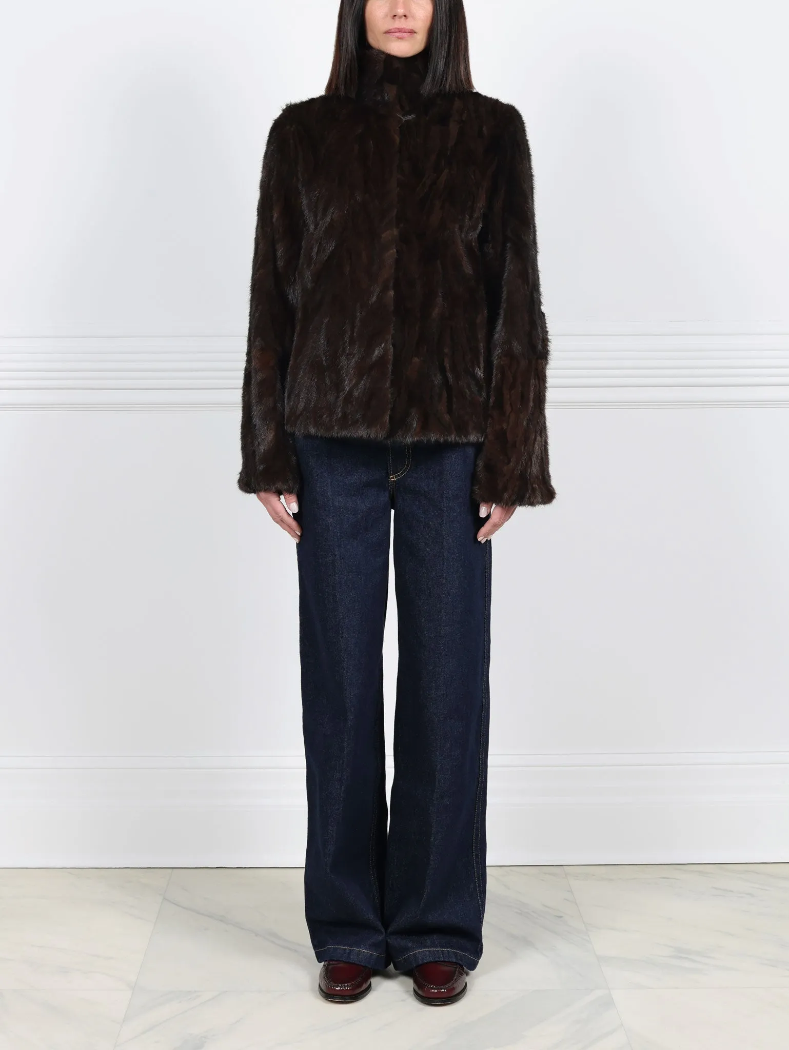 Upcycled Mink Fur Jacket sold by Pologeorgis