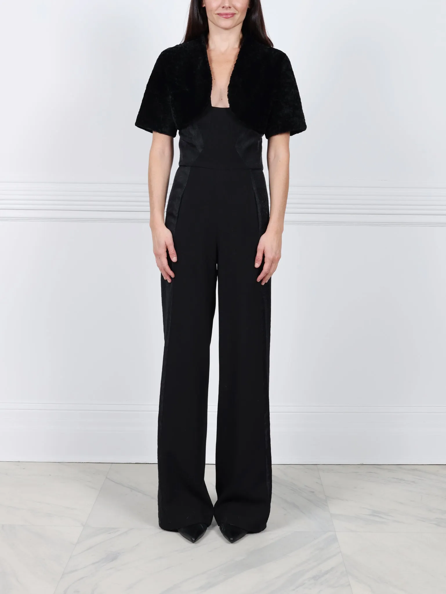 The Oval Shearling Shrug sold by Pologeorgis product image thumbnail 4