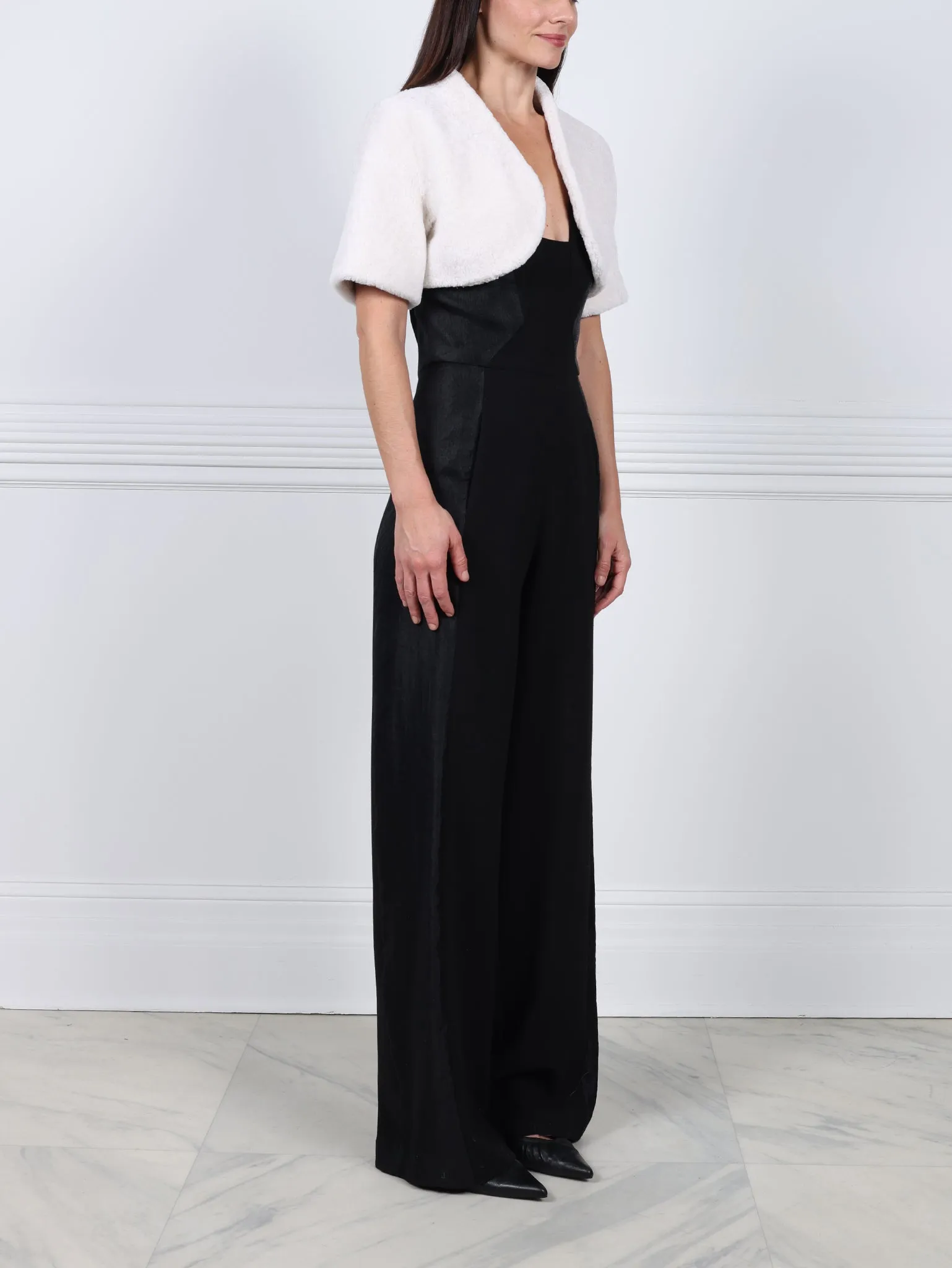 The Oval Shearling Shrug sold by Pologeorgis product image thumbnail 3