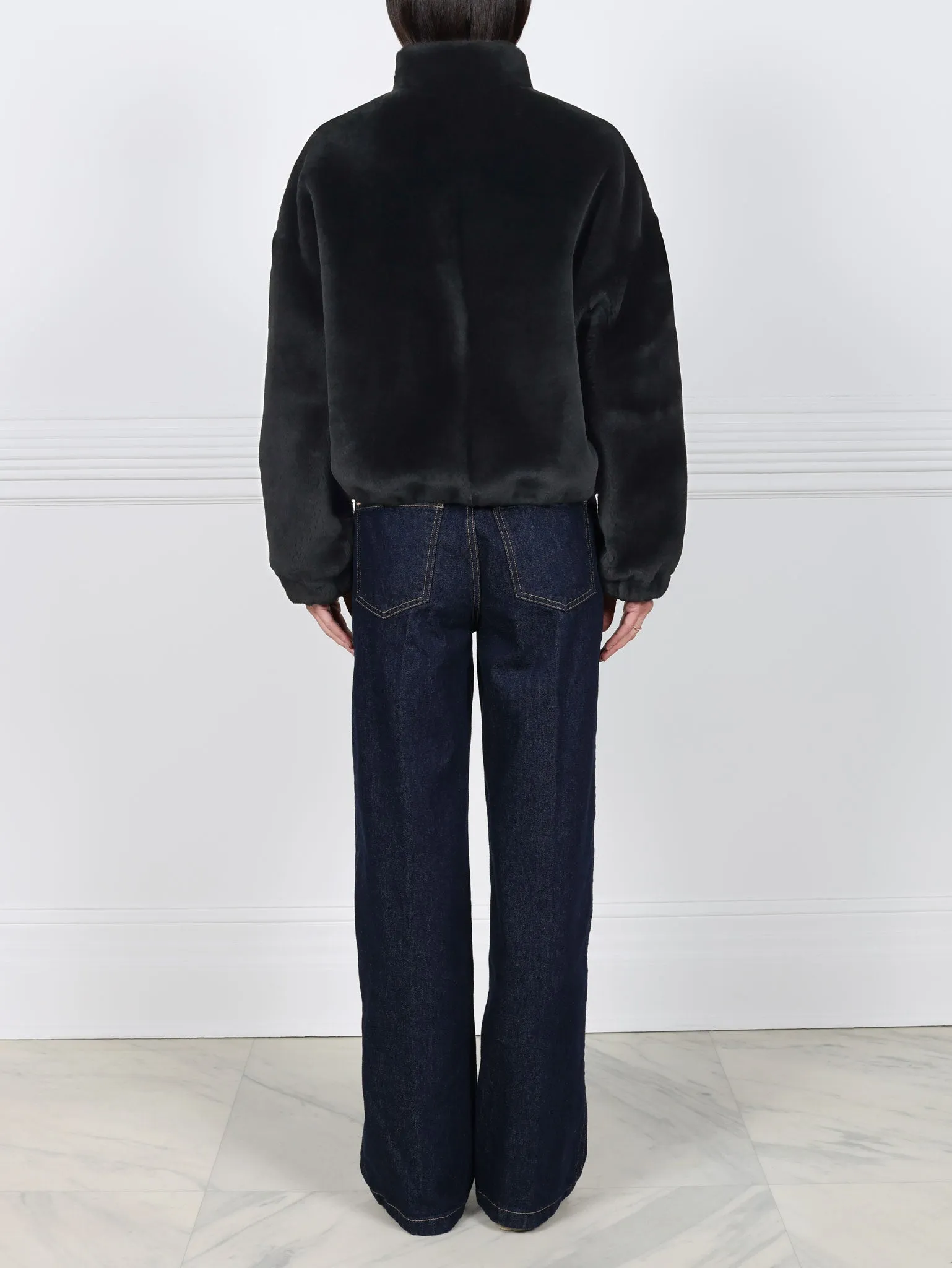 The Minnie Shearling Bomber Jacket sold by Pologeorgis product image thumbnail 5