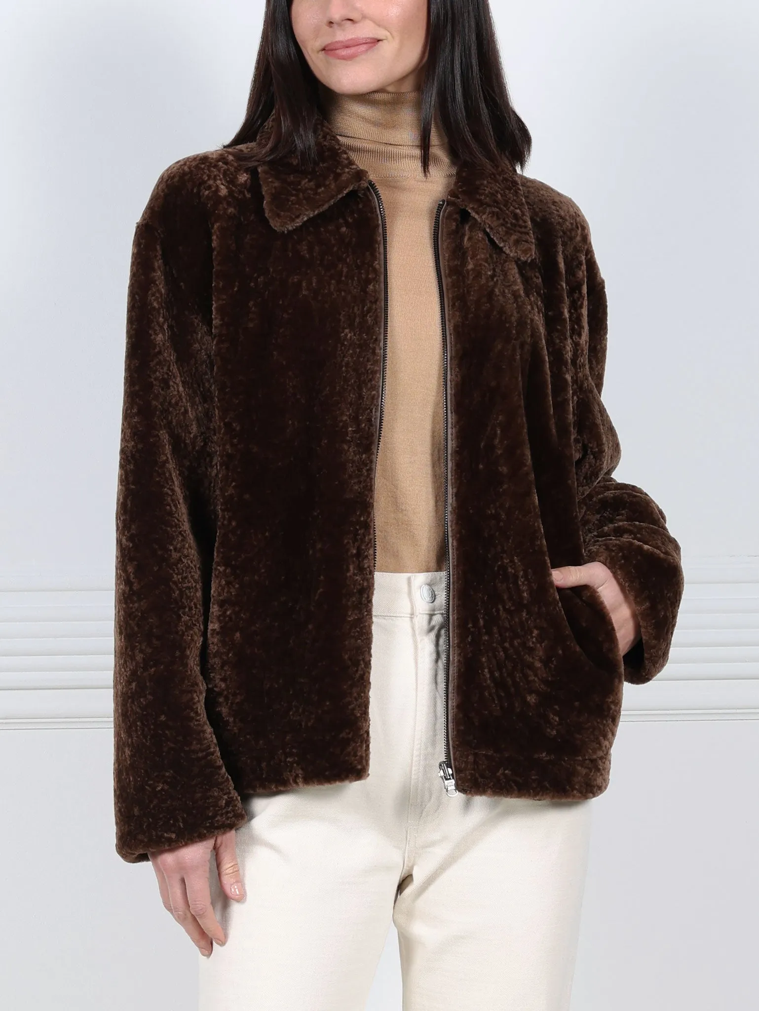 The Knightly Shearling Jacket sold by Pologeorgis product image thumbnail 4