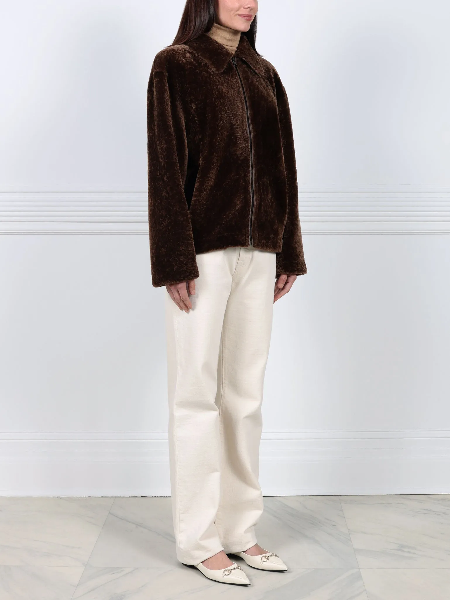 The Knightly Shearling Jacket sold by Pologeorgis product image thumbnail 5