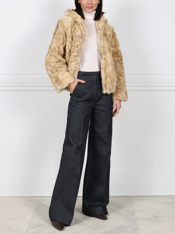 Upcycled Sable Hooded Jacket sold by Pologeorgis