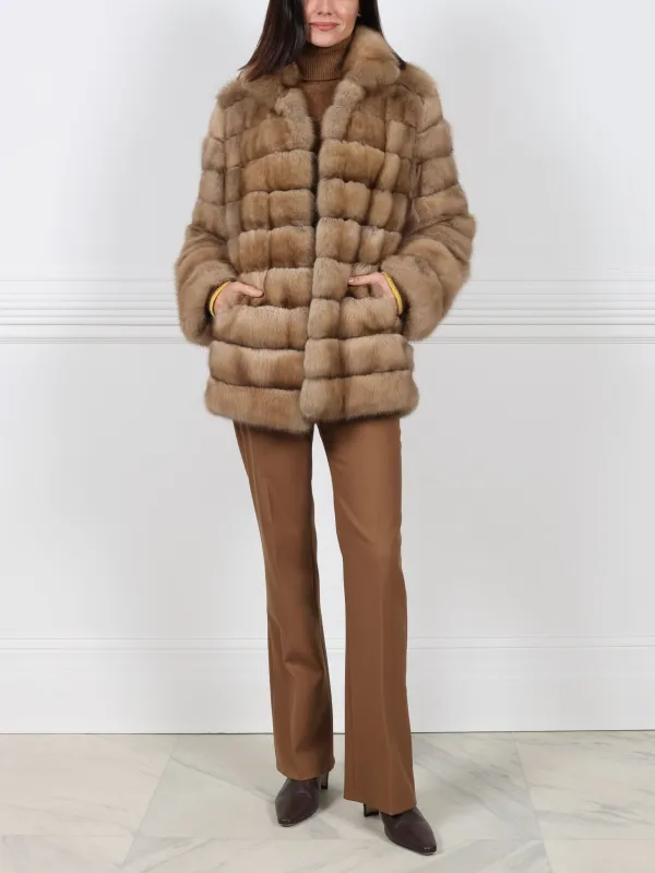The Grace Sable Fur Jacket sold by Pologeorgis
