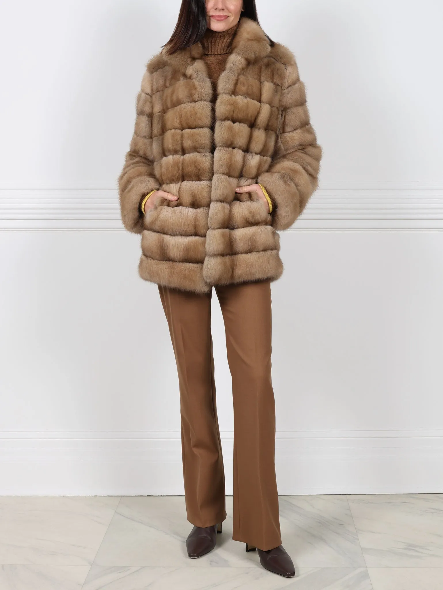The Grace Sable Fur Jacket sold by Pologeorgis