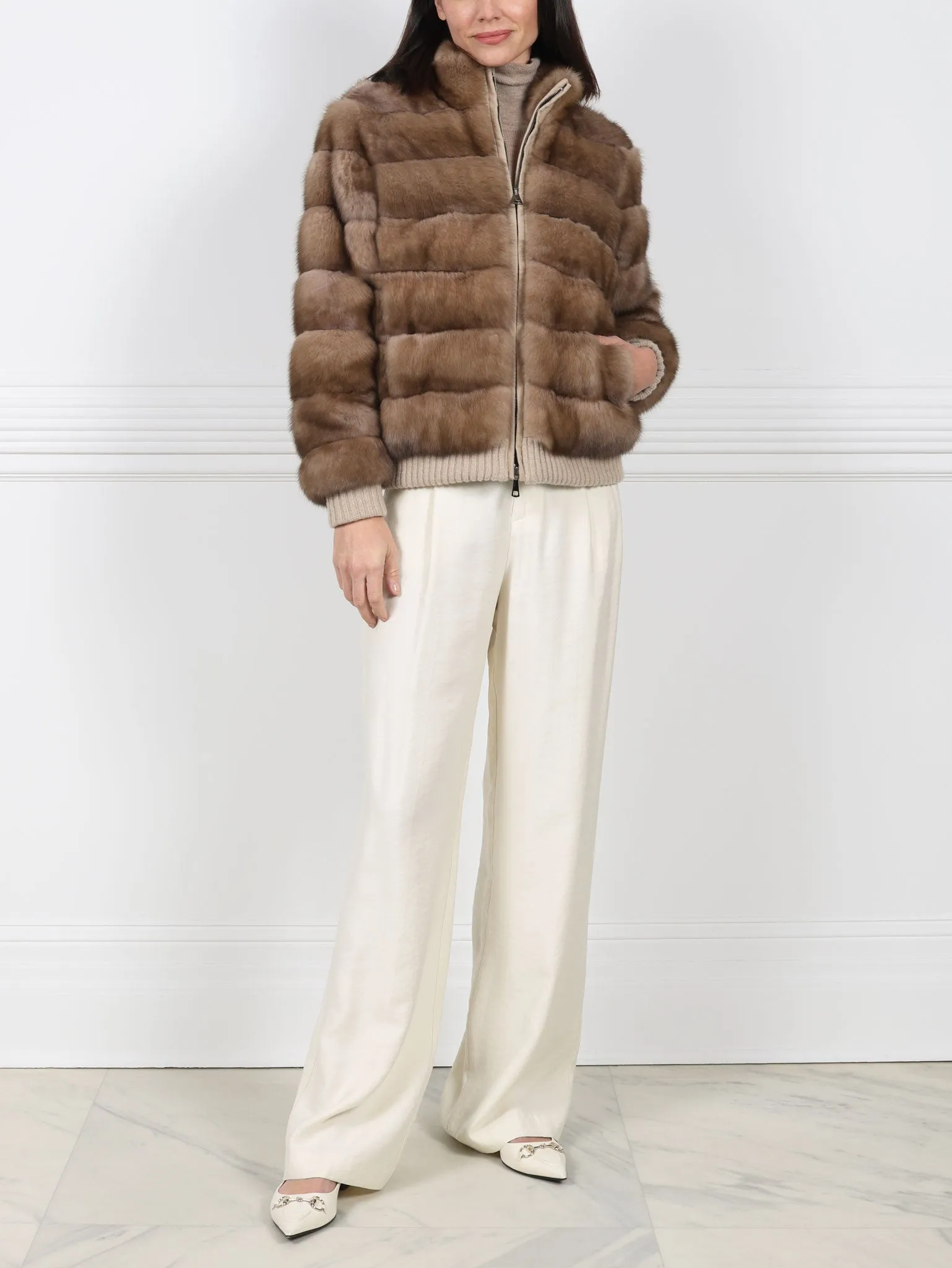 The Anya Sable Fur Jacket sold by Pologeorgis product image thumbnail 5