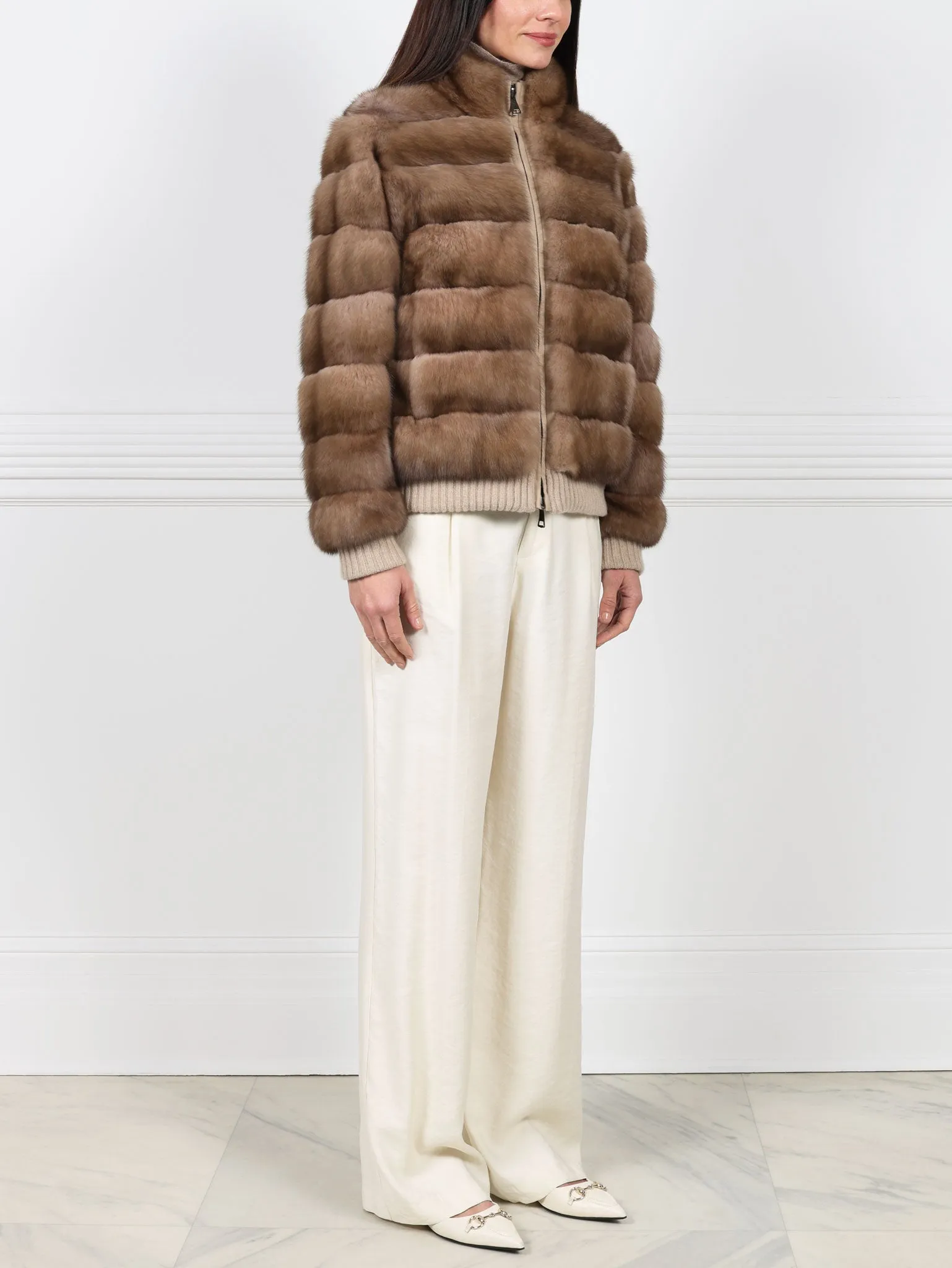 The Anya Sable Fur Jacket sold by Pologeorgis product image thumbnail 3