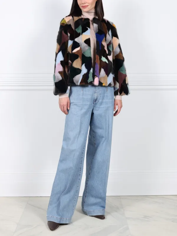 Upcycled Multi Mink Jacket sold by Pologeorgis