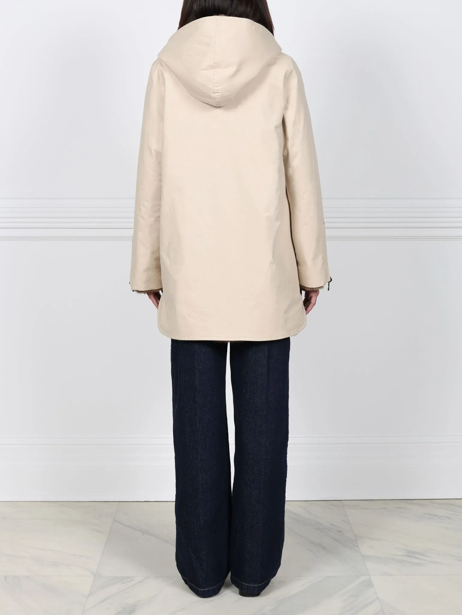 The Flurry Reversible Hooded Mink Coat sold by Pologeorgis product image thumbnail 5