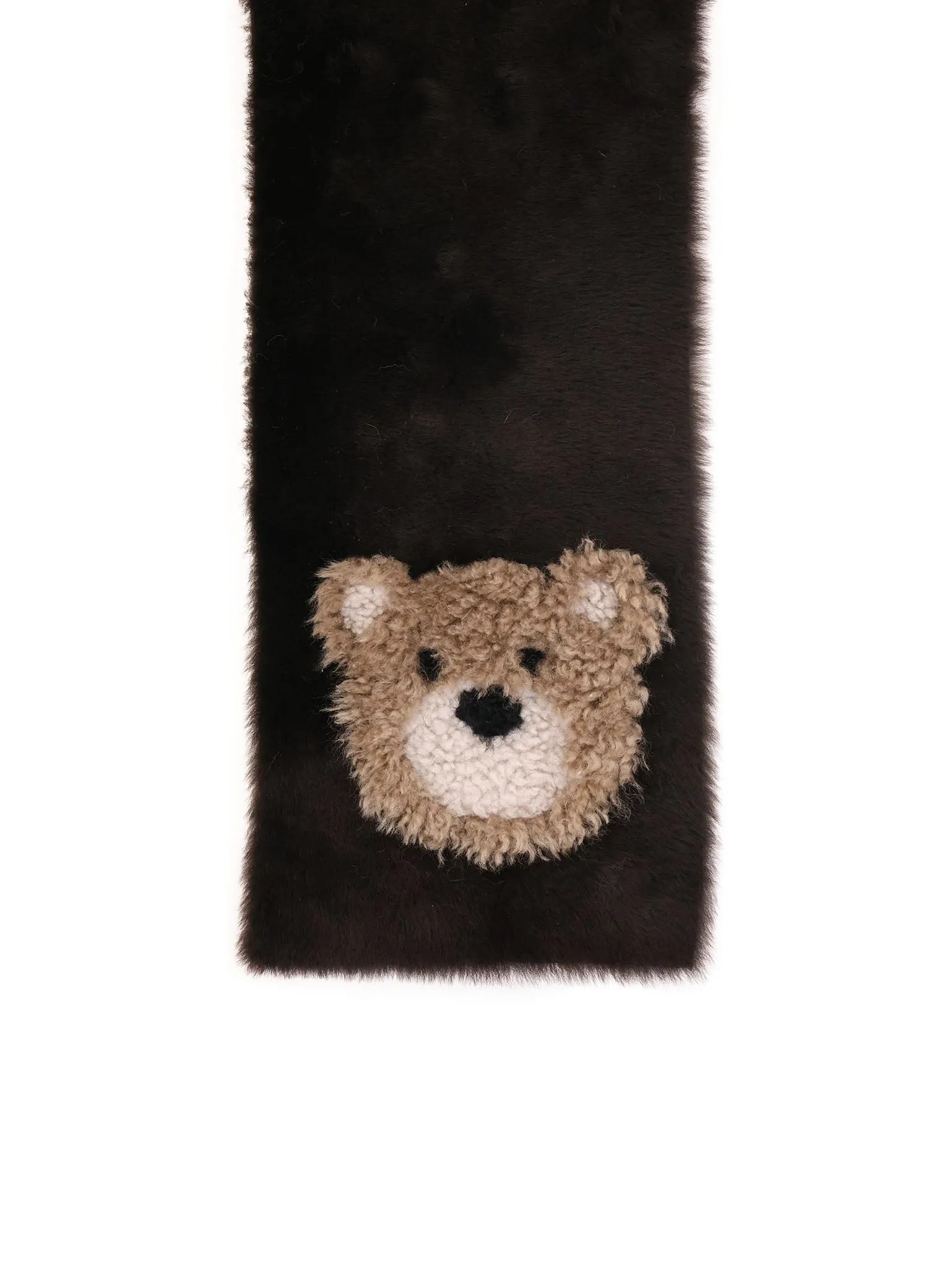 The Bear Merino Shearling Pull Through Scarf sold by Pologeorgis product image thumbnail 3