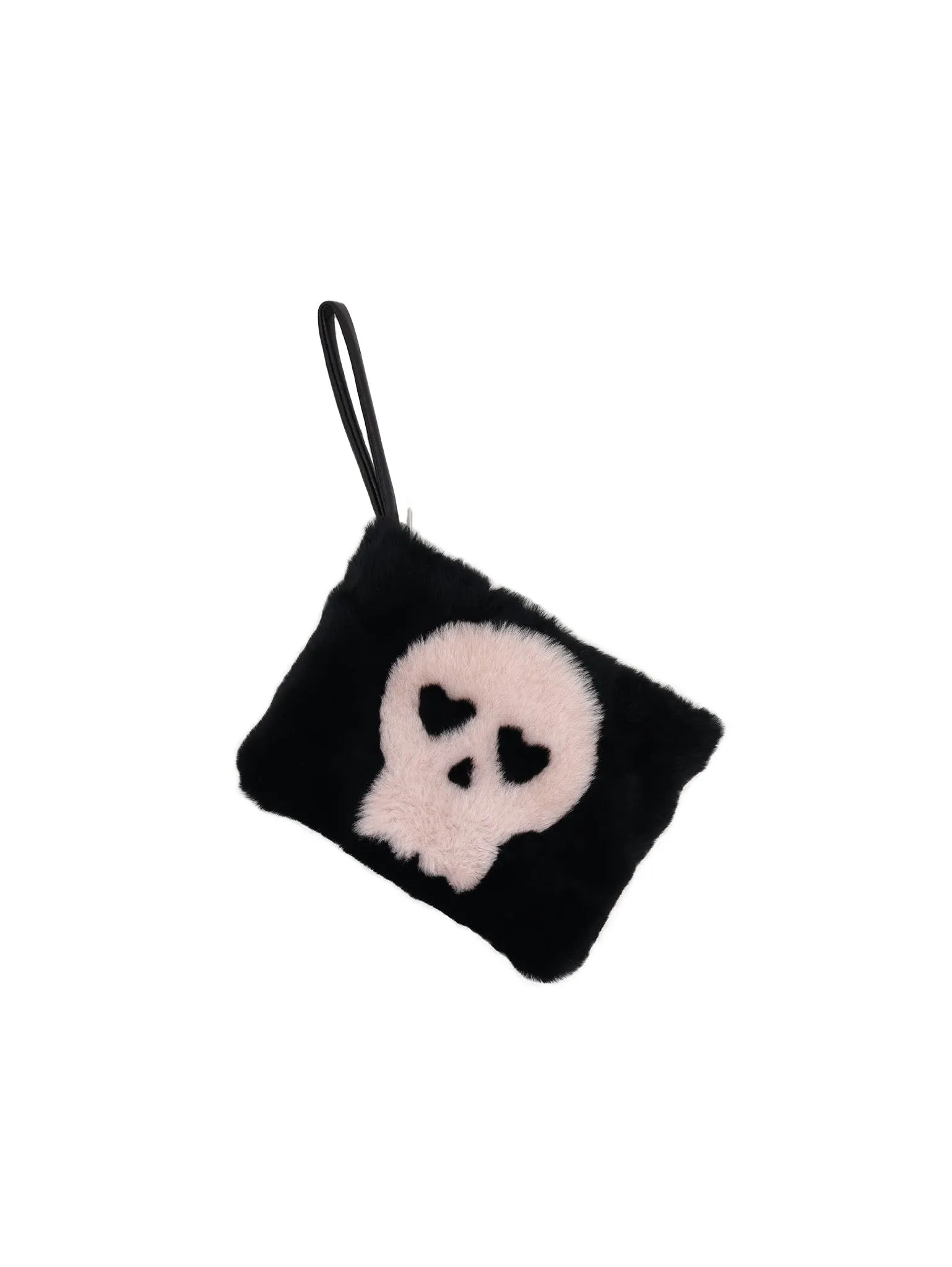 The Skull Shearling Intarsia Wristlet sold by Pologeorgis product image thumbnail 2