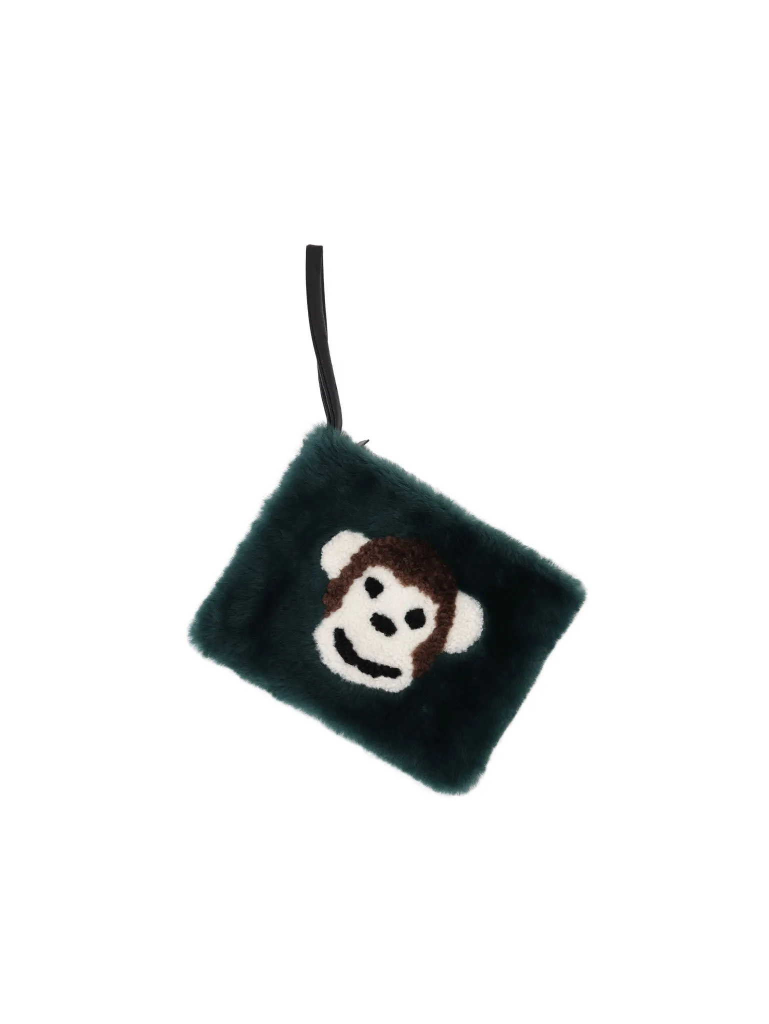 The Monkey Shearling Intarsia Wristlet sold by Pologeorgis product image thumbnail 2
