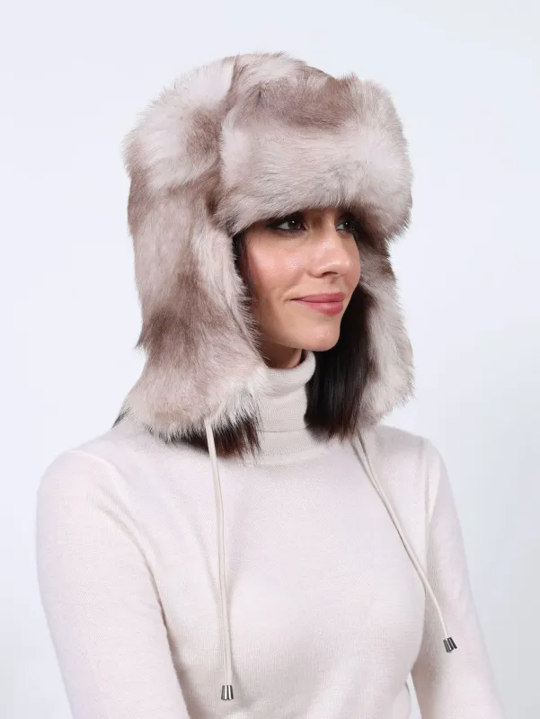 Toscana Shearling Trapper Hat sold by Pologeorgis