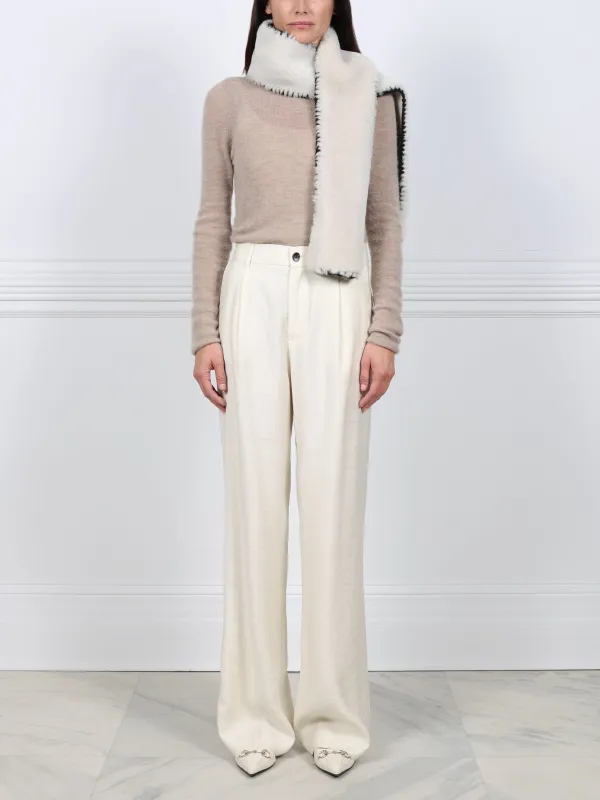 Embroidered Trimmed Scarf sold by Pologeorgis