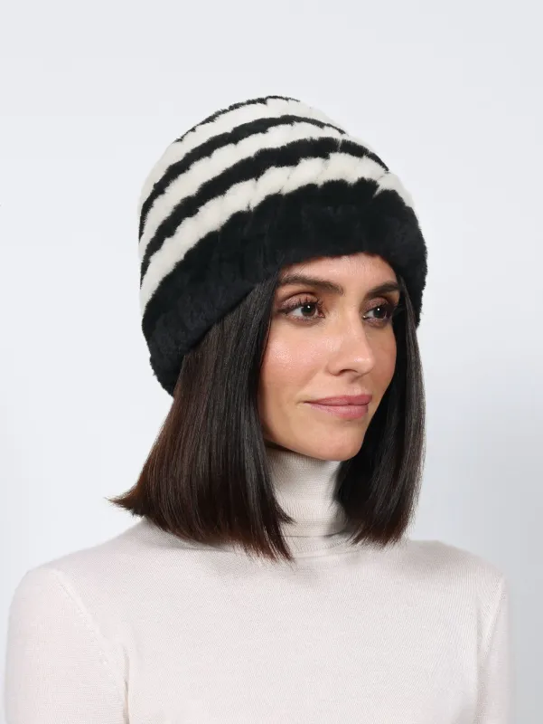 Striped Shearling Scully sold by Pologeorgis