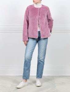 The Zinia Merino Shearling Jacket sold by Pologeorgis