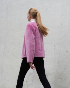 The Zinia Merino Shearling Jacket sold by Pologeorgis