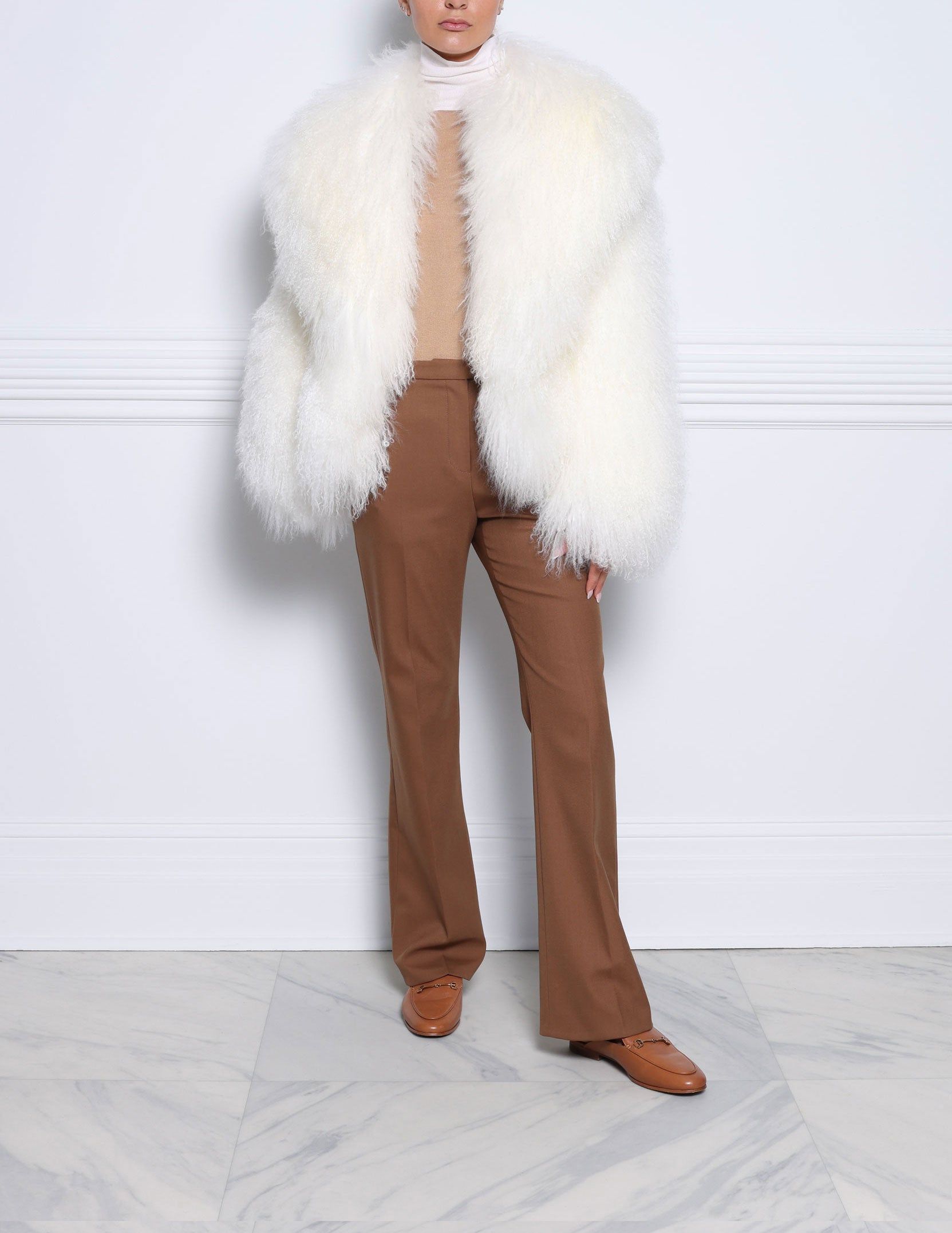 The Brynn Shearling Jacket sold by Pologeorgis