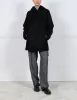 The Davie Hooded Curly Shearling Coat sold by Pologeorgis