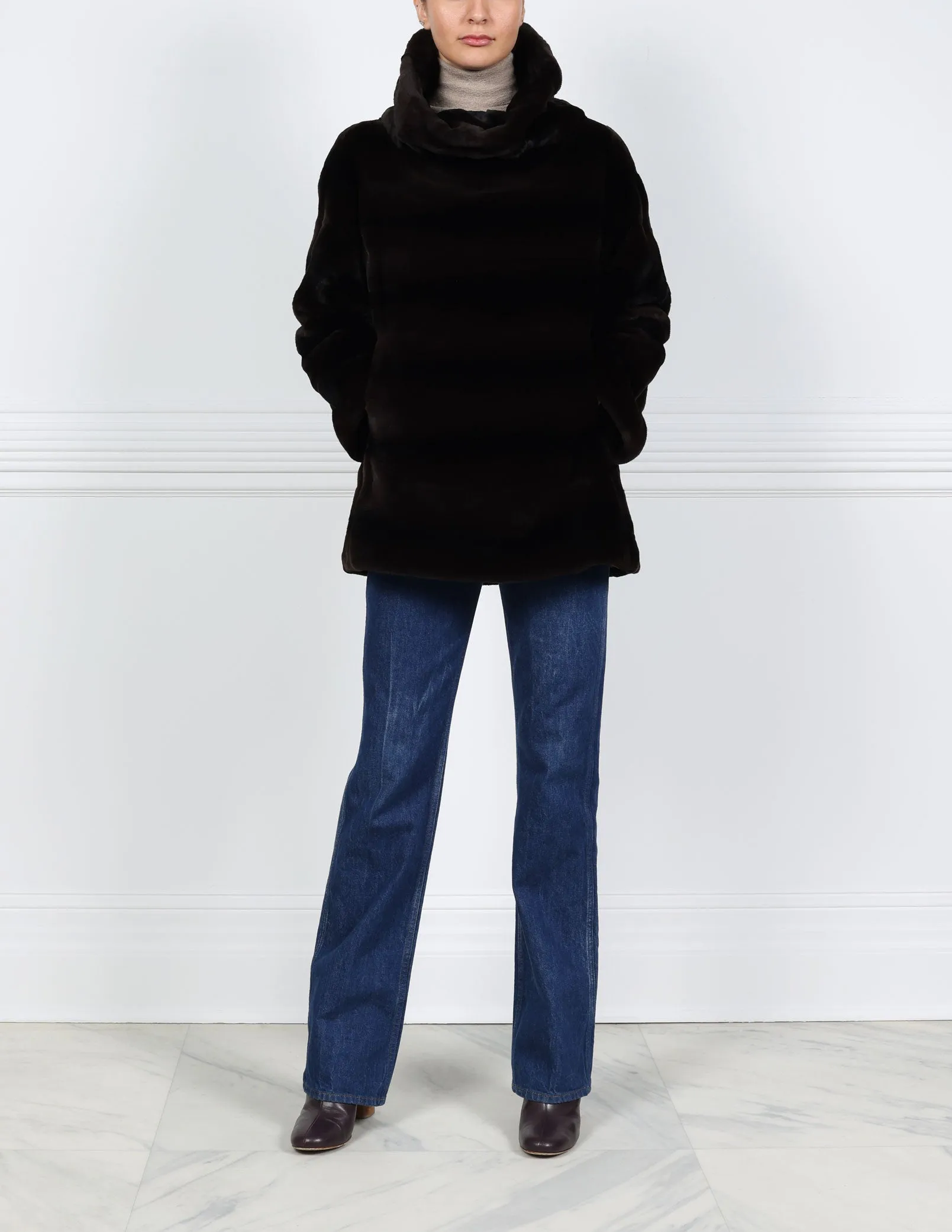 The Huntington Plucked Mink Fur Pullover sold by Pologeorgis product image thumbnail 4