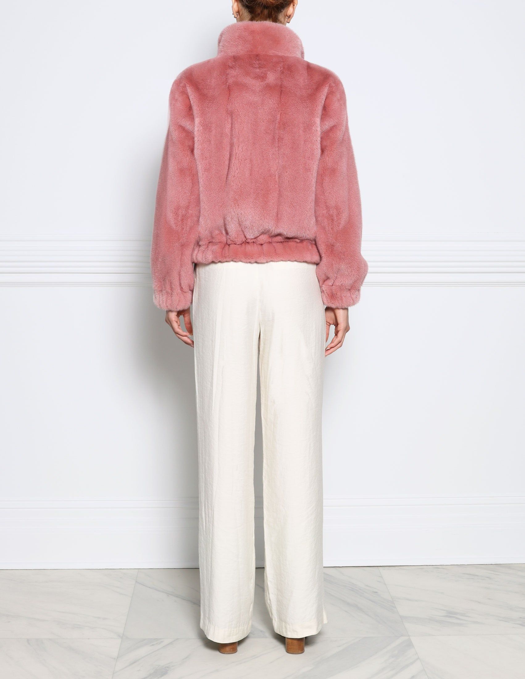 The Rose Mink Bomber Jacket sold by Pologeorgis product image thumbnail 4