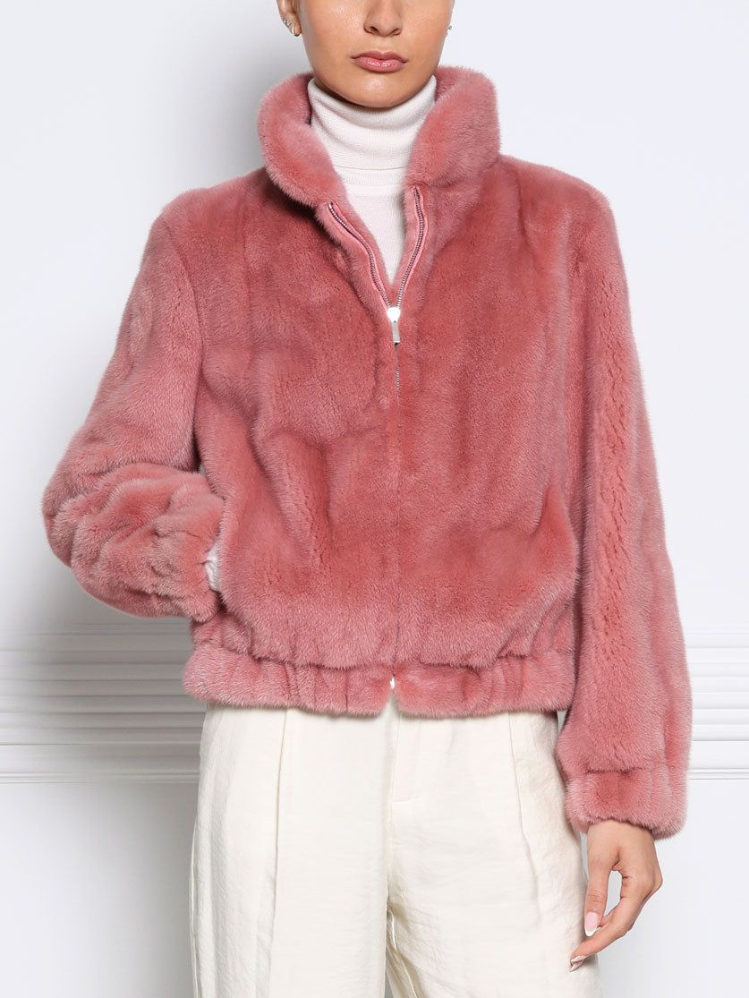 The Rose Mink Bomber Jacket sold by Pologeorgis product image thumbnail 2